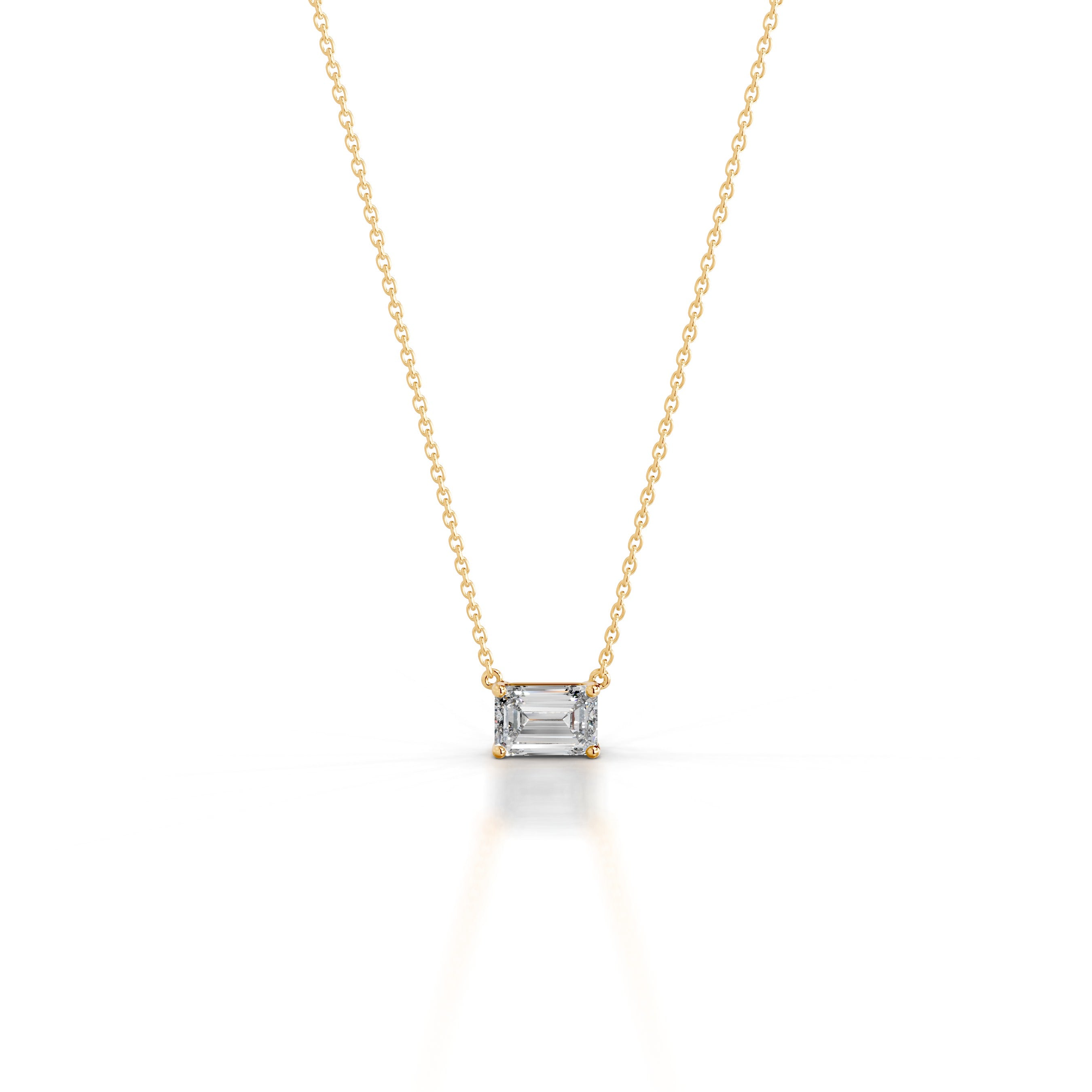 Clmence Diamond Pendant - 18K Yellow Gold