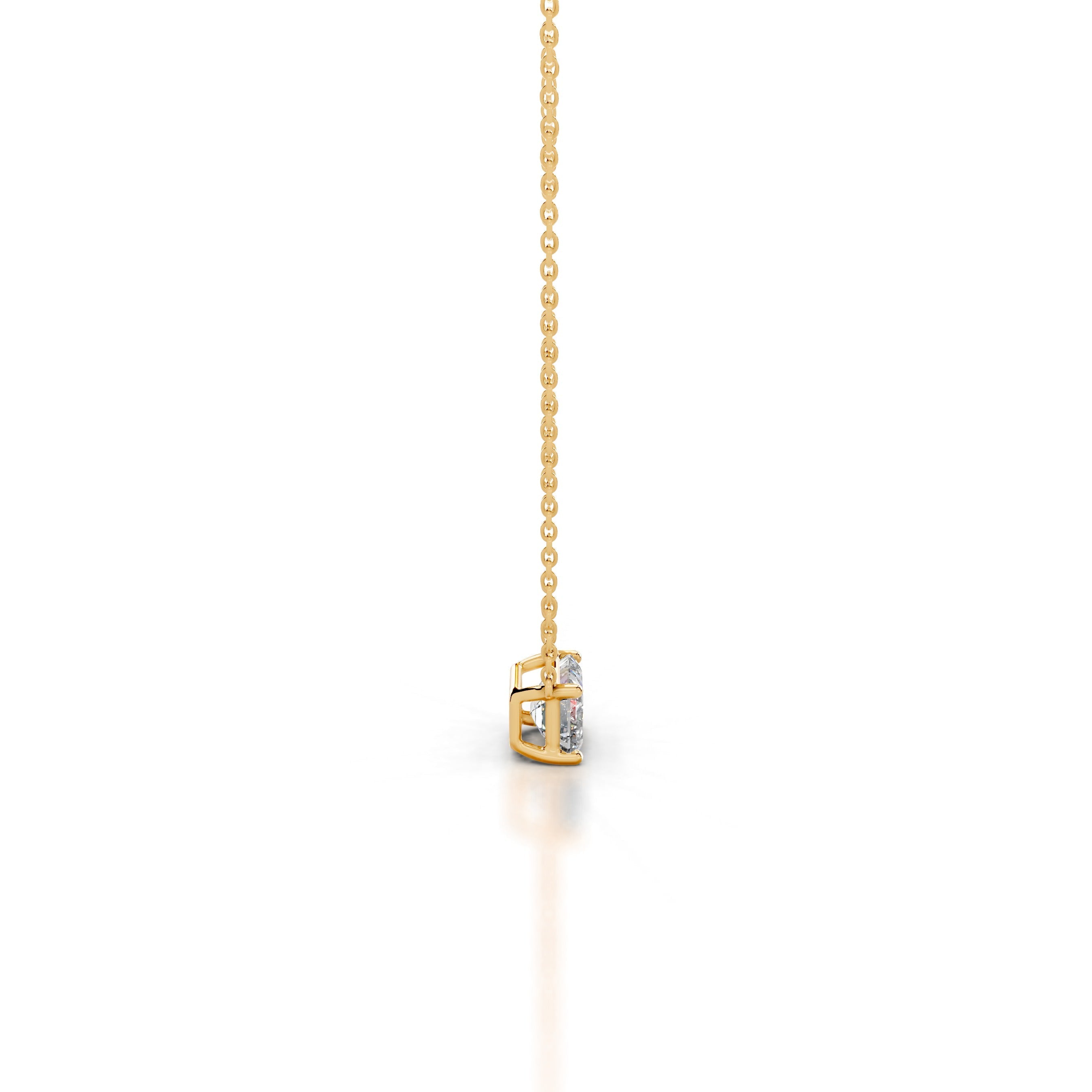 Clmence Diamond Pendant - 18K Yellow Gold - Main Stone 1.55 Carat