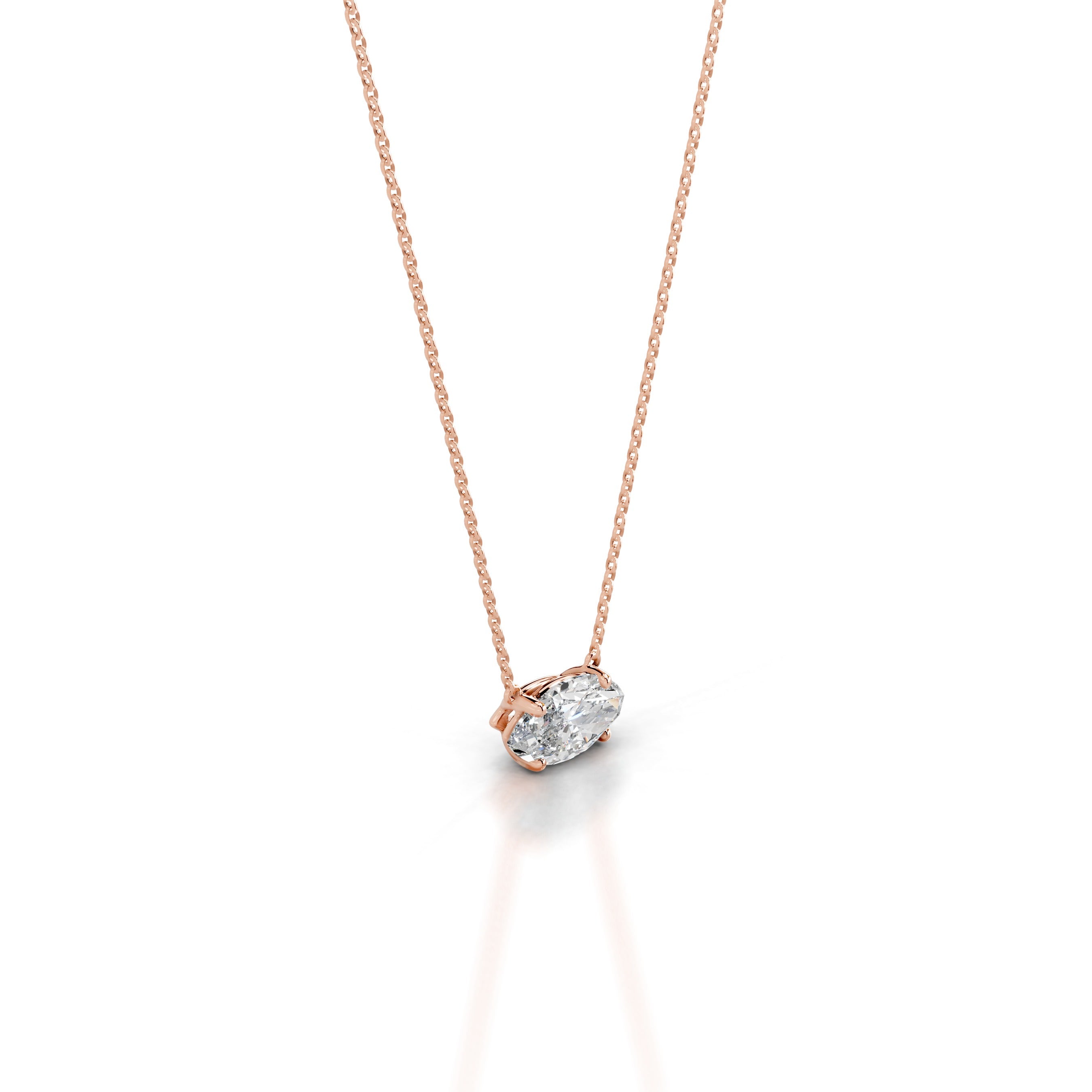 Clmence Diamond Pendant - 14K Rose Gold