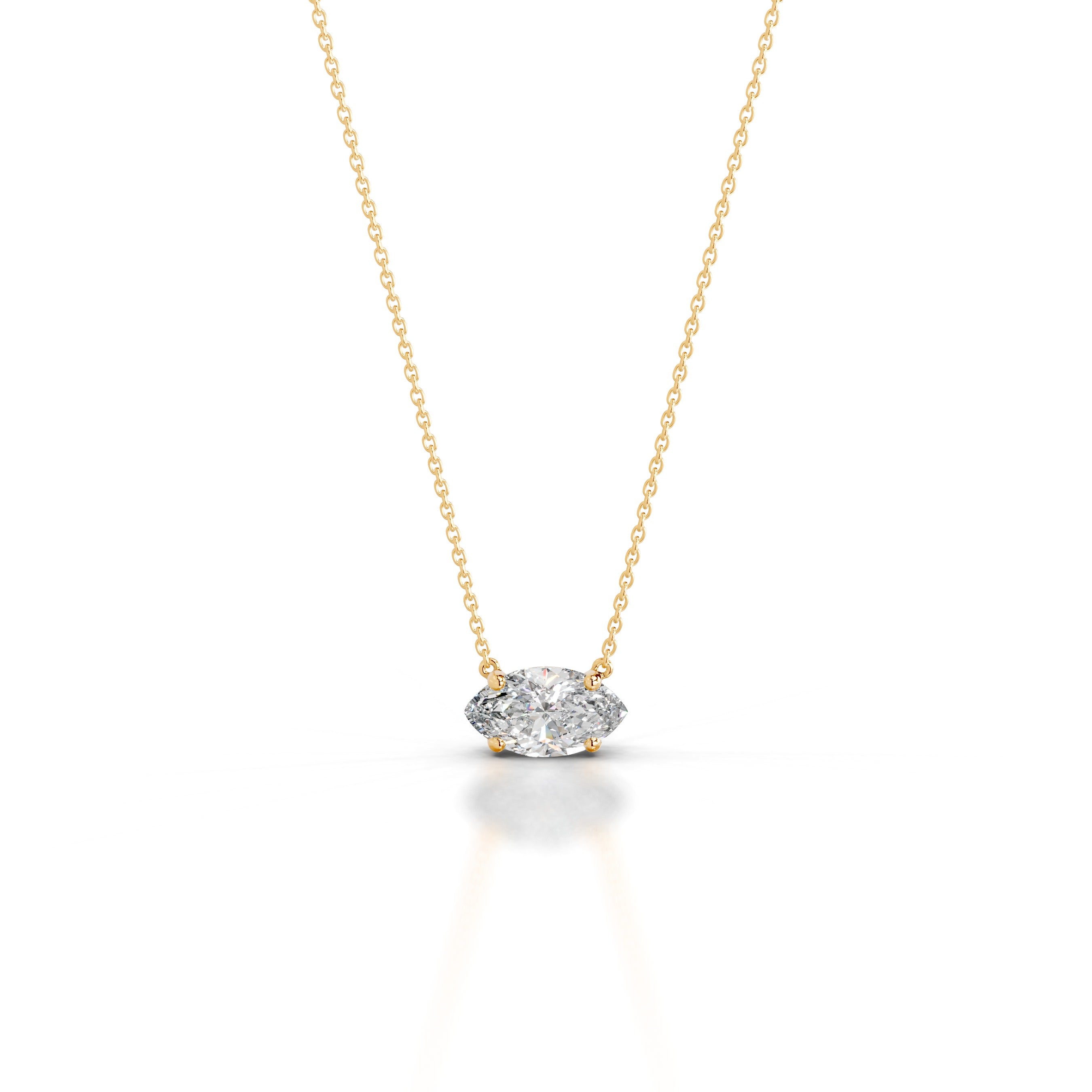 Clmence Diamond Pendant - 18K Yellow Gold