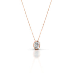 Gianna Diamond Pendant - 14K Rose Gold - Main Stone 1.01 Carat