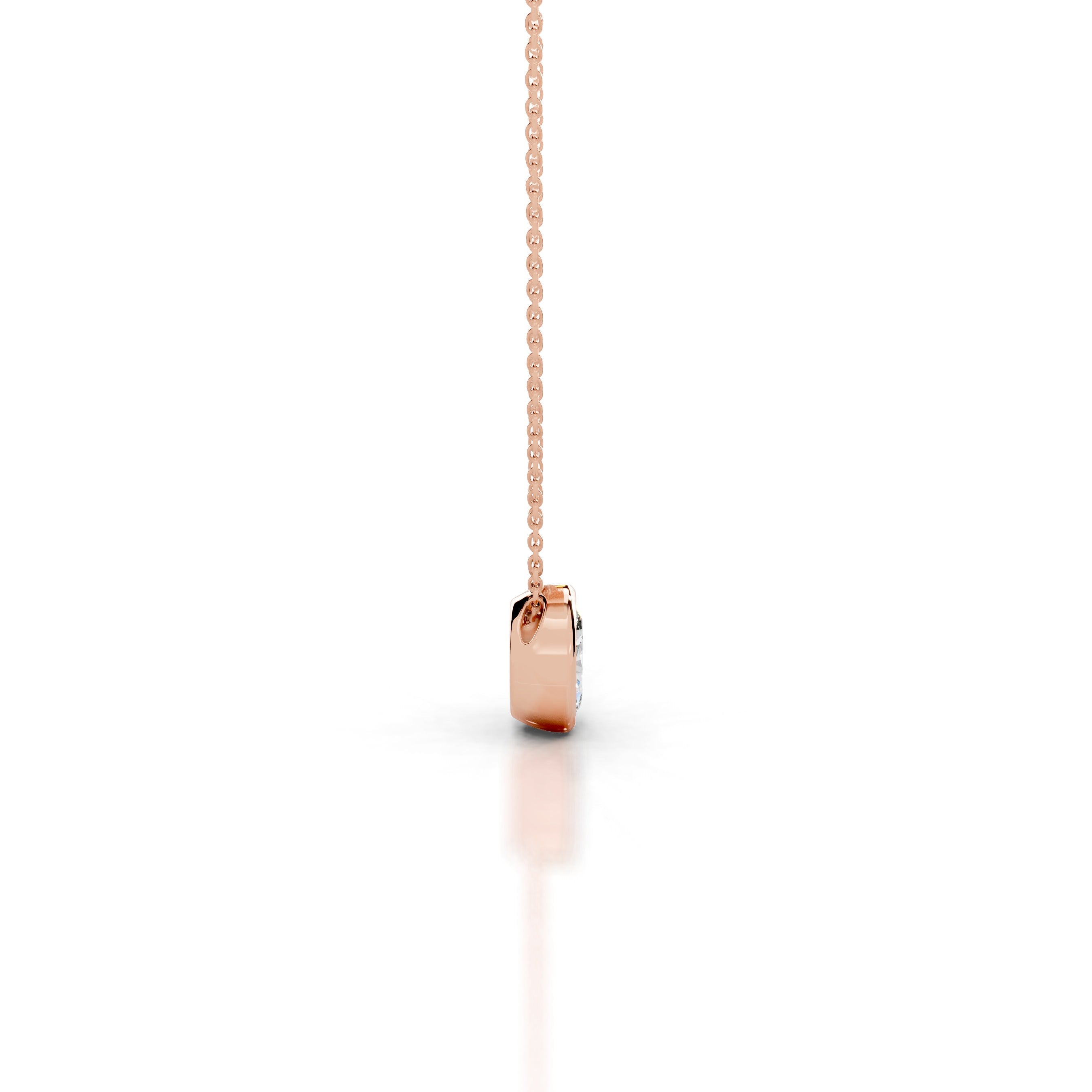 Gianna Diamond Pendant - 14K Rose Gold - Main Stone 1.01 Carat