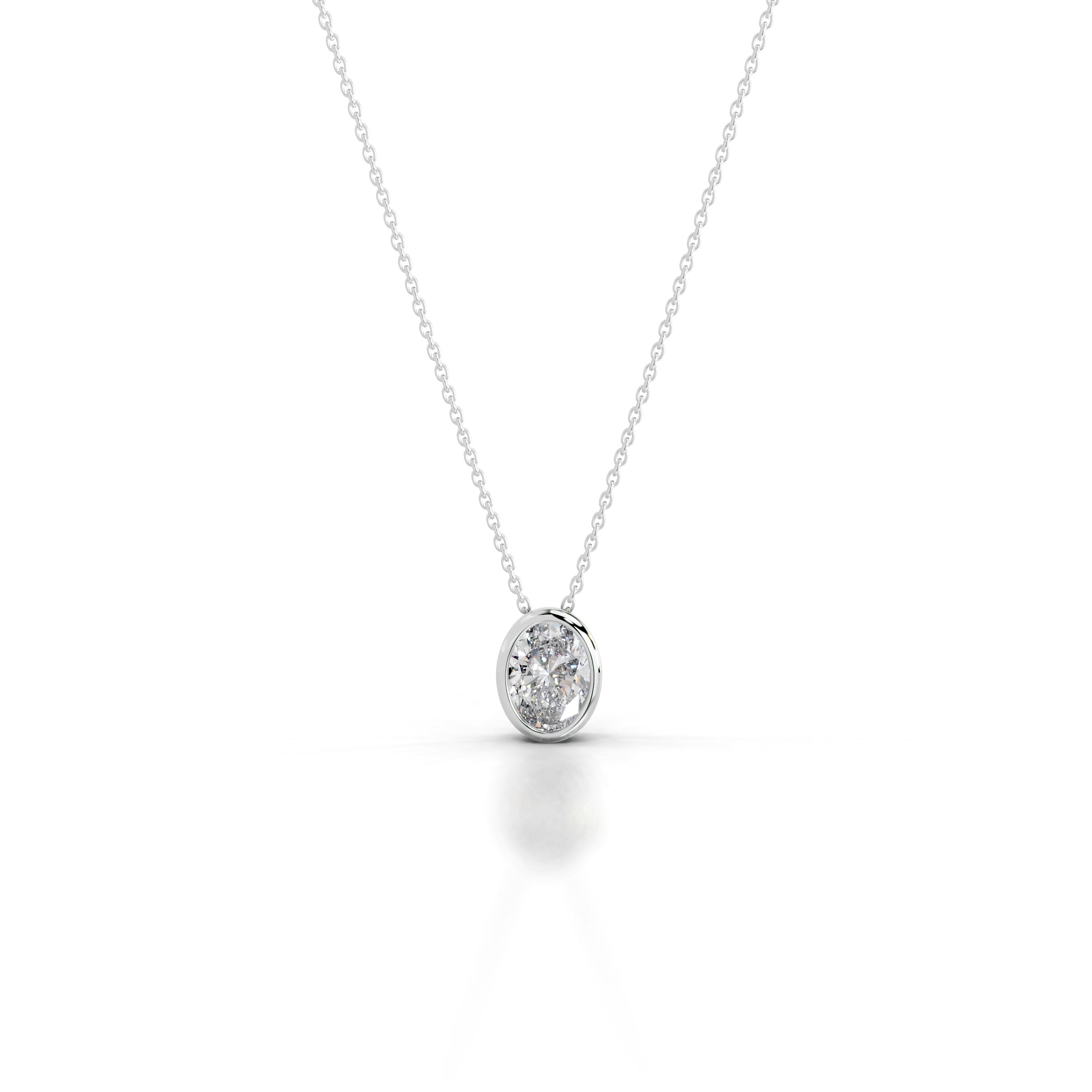 Gianna Diamond Pendant - 18K White Gold