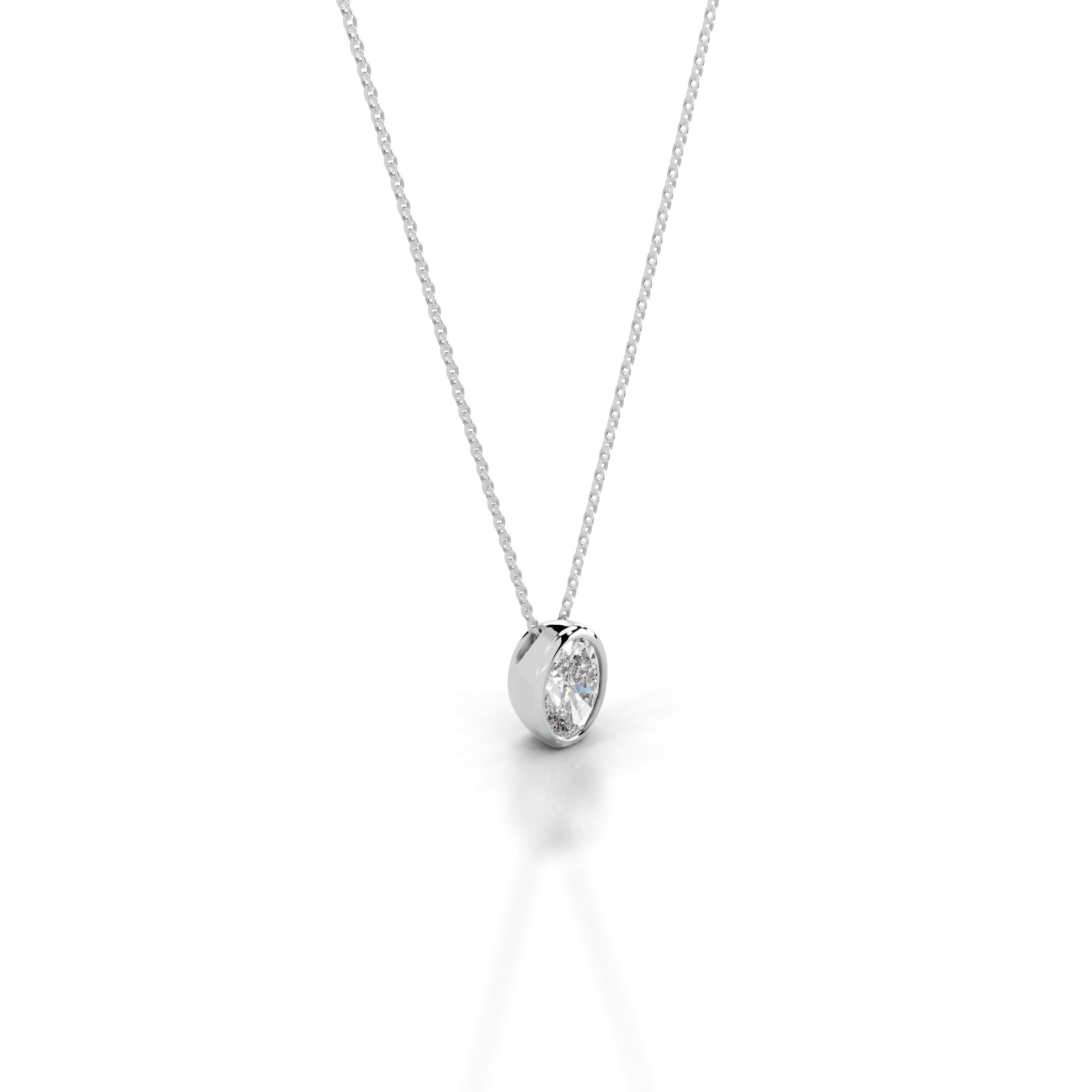 Gianna Diamond Pendant - 14K White Gold - Main Stone 1.01 Carat