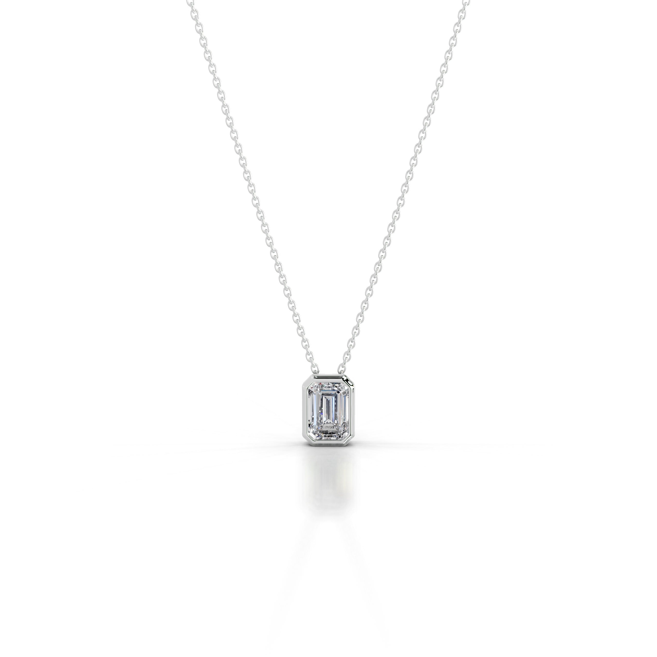 Gianna Diamond Pendant - 18K White Gold