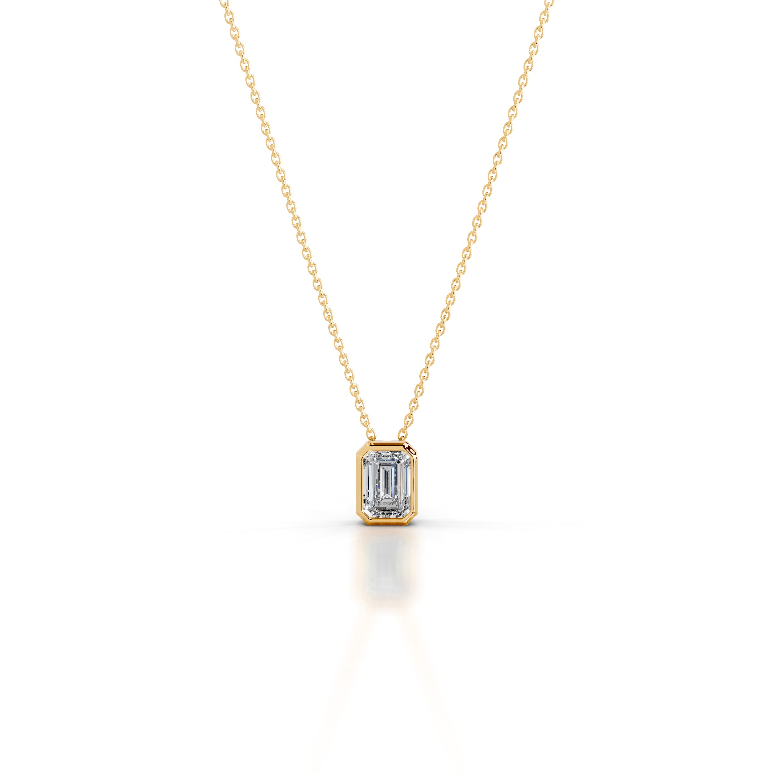 Gianna Lab Grown Diamond Pendant - 18K Yellow Gold