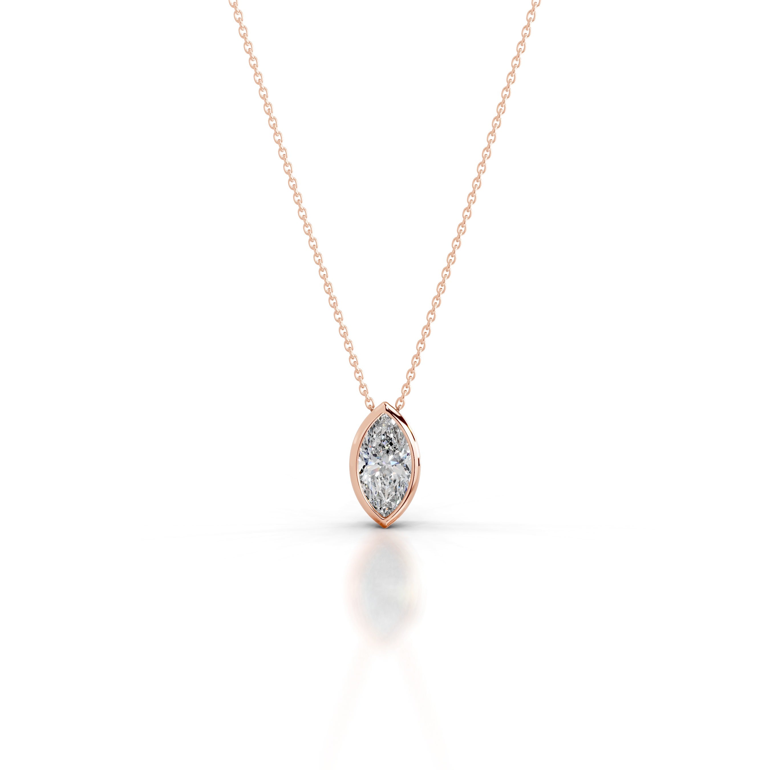 Gianna Diamond Pendant - 14K Rose Gold