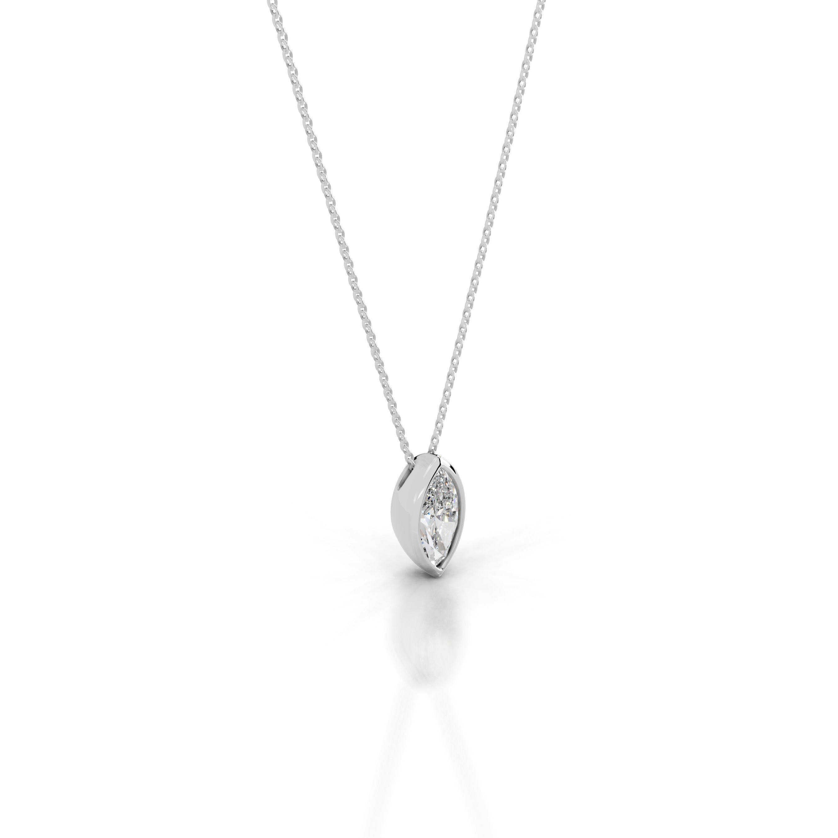 Gianna Diamond Pendant - 18K White Gold