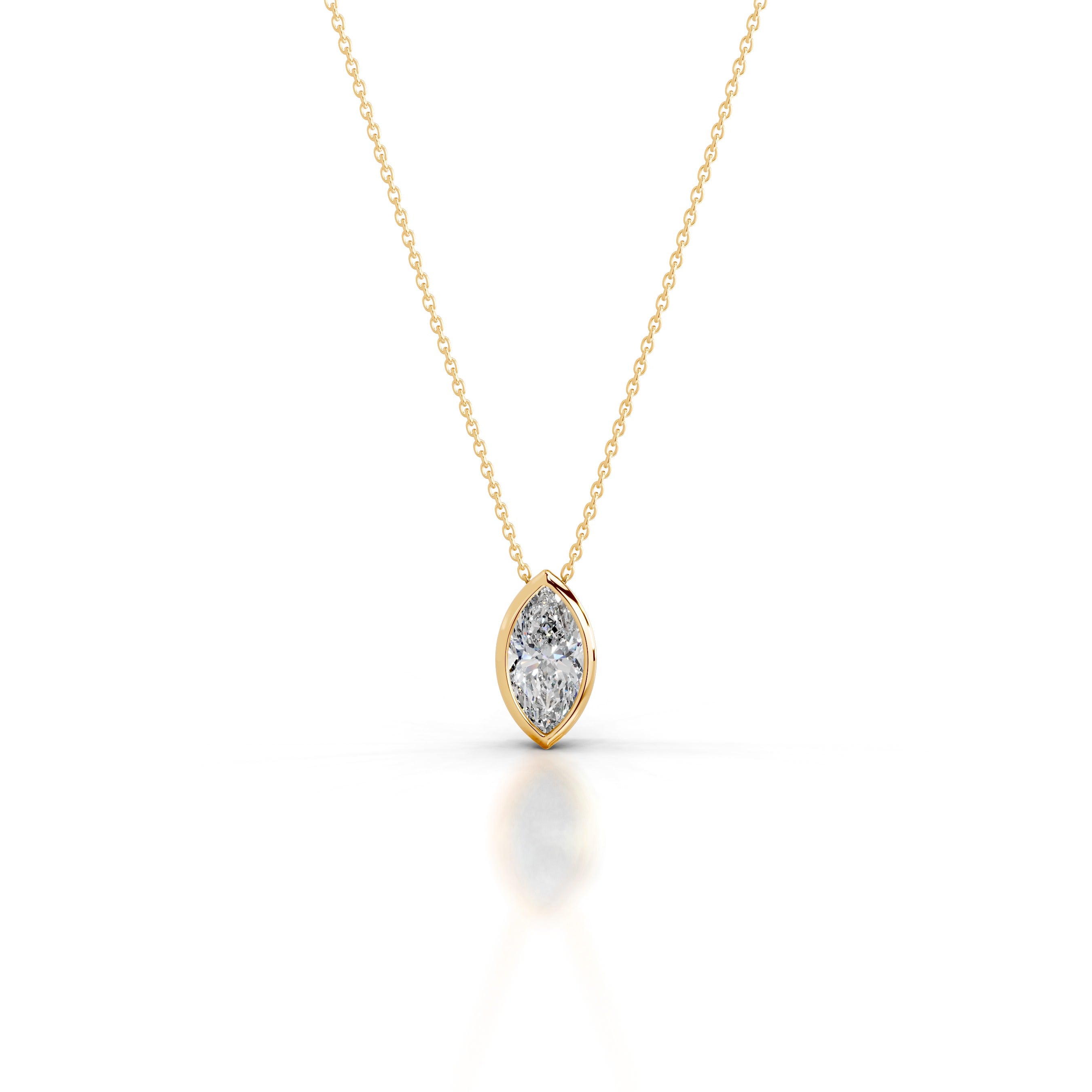 Gianna Diamond Pendant - 18K Yellow Gold