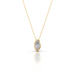 Gianna Lab Grown Diamond Pendant Marquise - 18K Yellow Gold