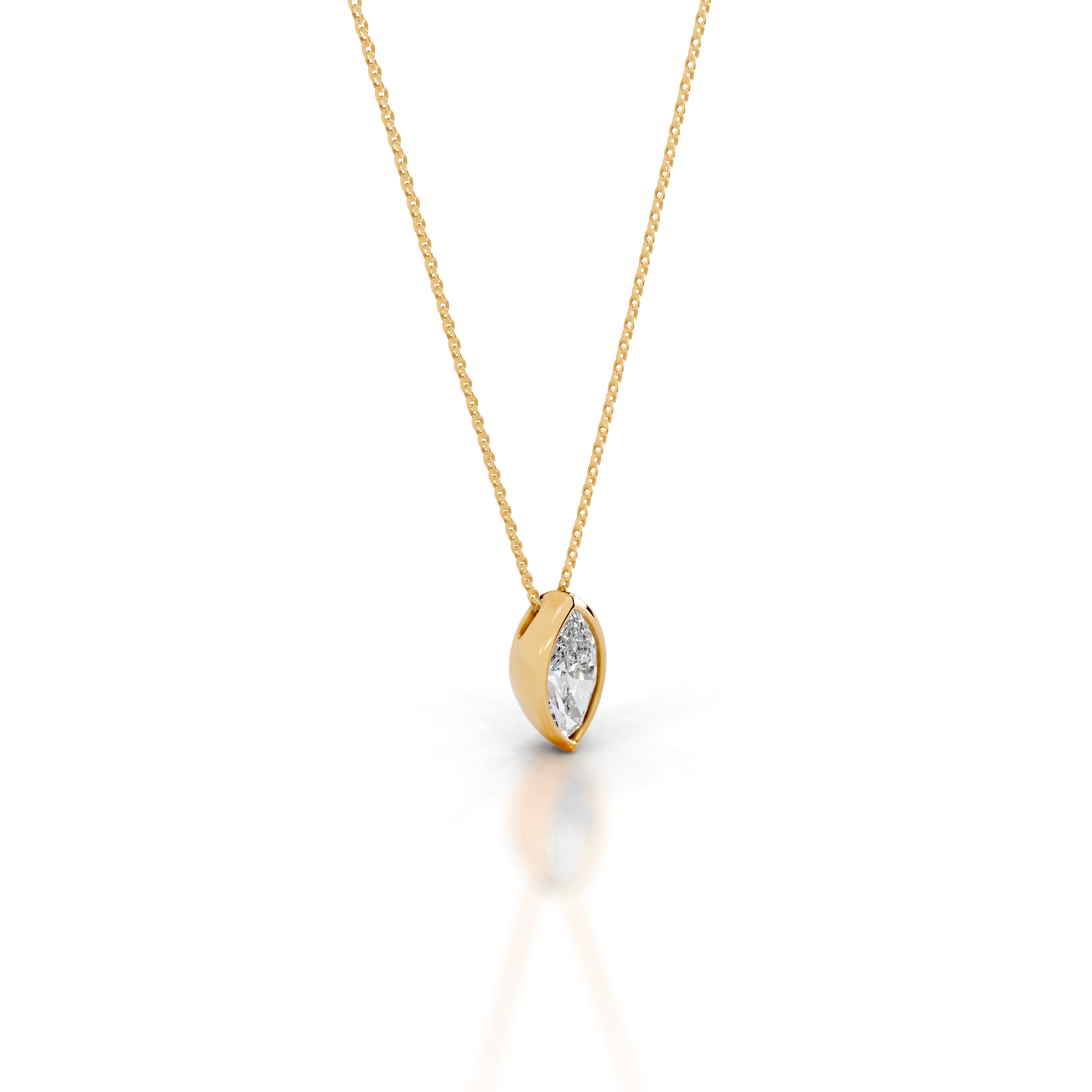 Gianna Diamond Pendant - 18K Yellow Gold