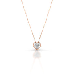 Gianna Lab Grown Diamond Pendant - 14K Rose Gold