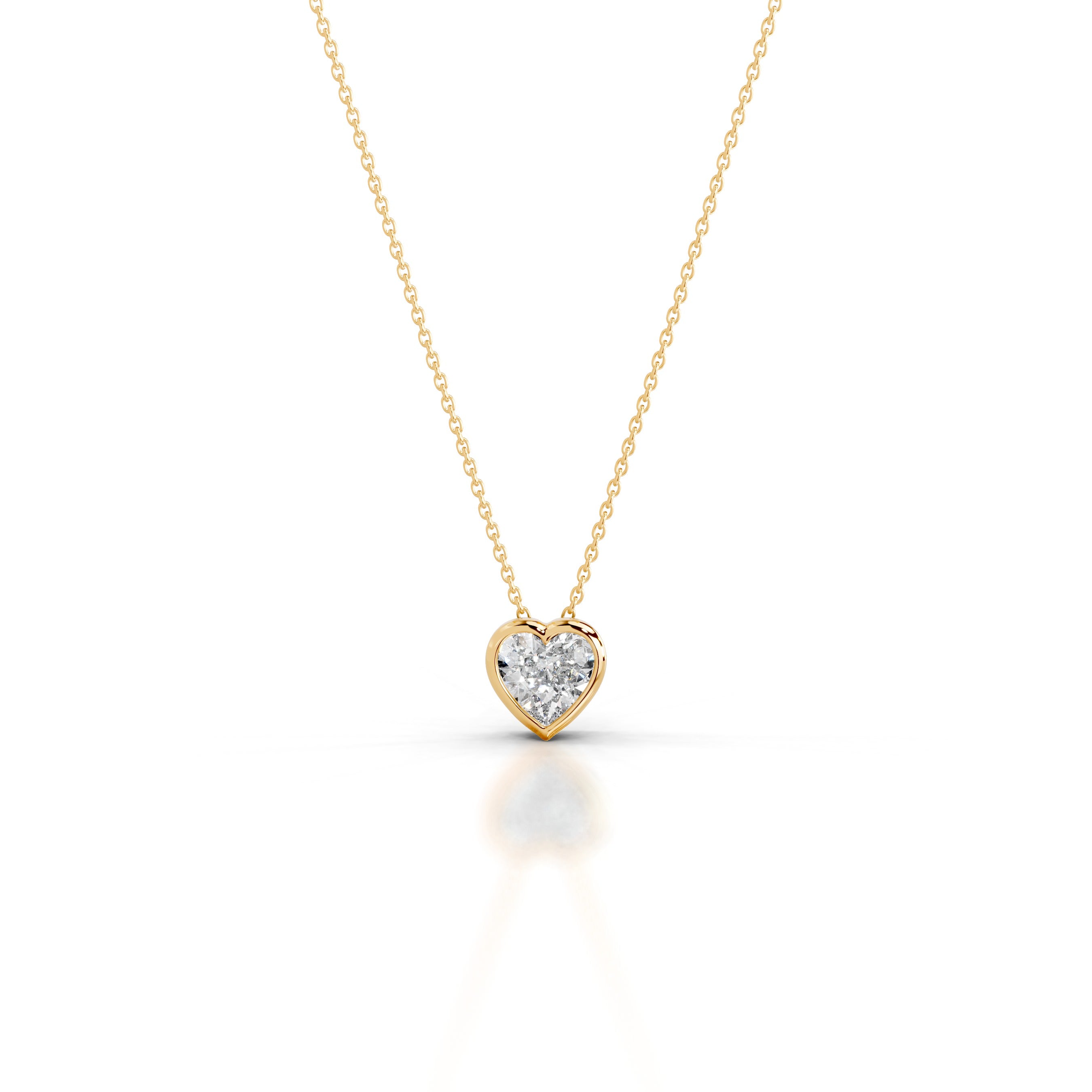 Gianna Diamond Pendant - 18K Yellow Gold