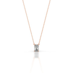 Mary Diamond Pendant - 14K Rose Gold