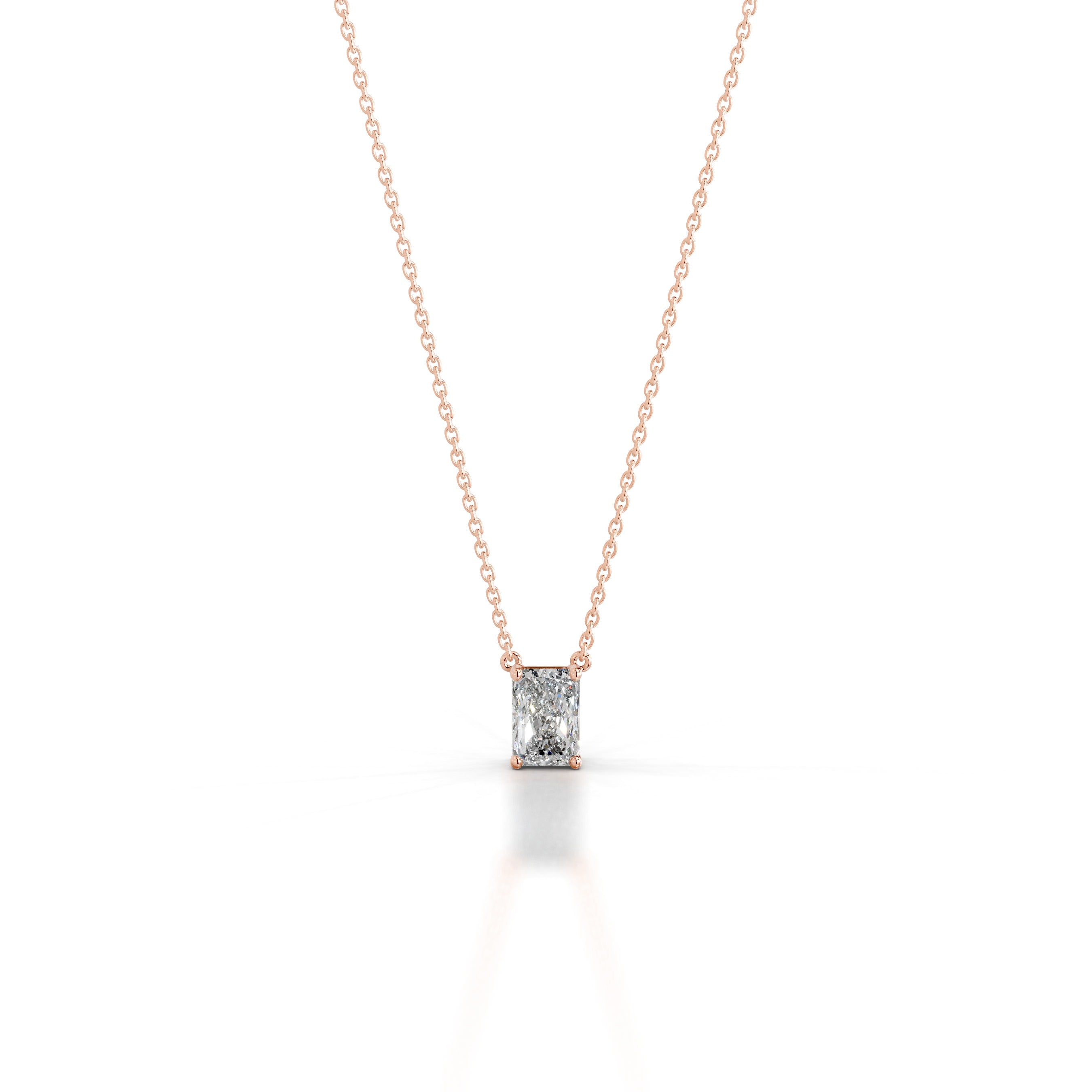 Mary Diamond Pendant - 14K Rose Gold