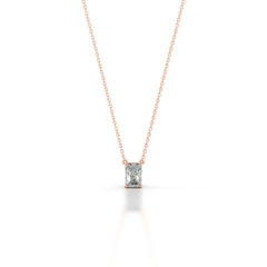 Mary Lab Grown Diamond Pendant - 14K Rose Gold