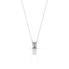 Mary Diamond Pendant - 14K White Gold