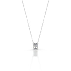 Mary Lab Grown Diamond Pendant - 14K White Gold
