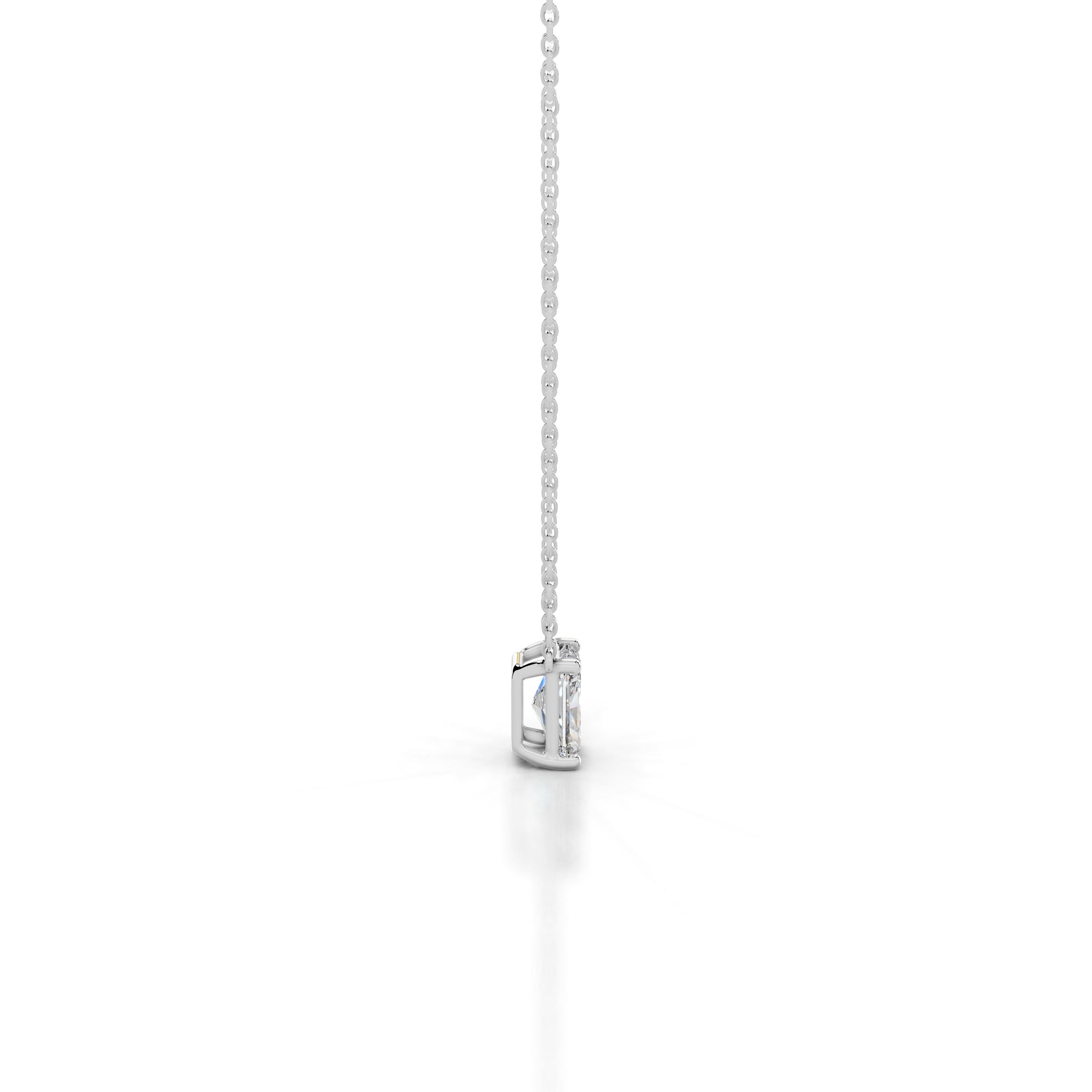 Mary Diamond Pendant - 18K White Gold