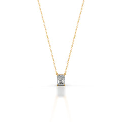 Mary Diamond Pendant - 18K Yellow Gold