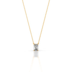 Mary Lab Grown Diamond Pendant - 18K Yellow Gold