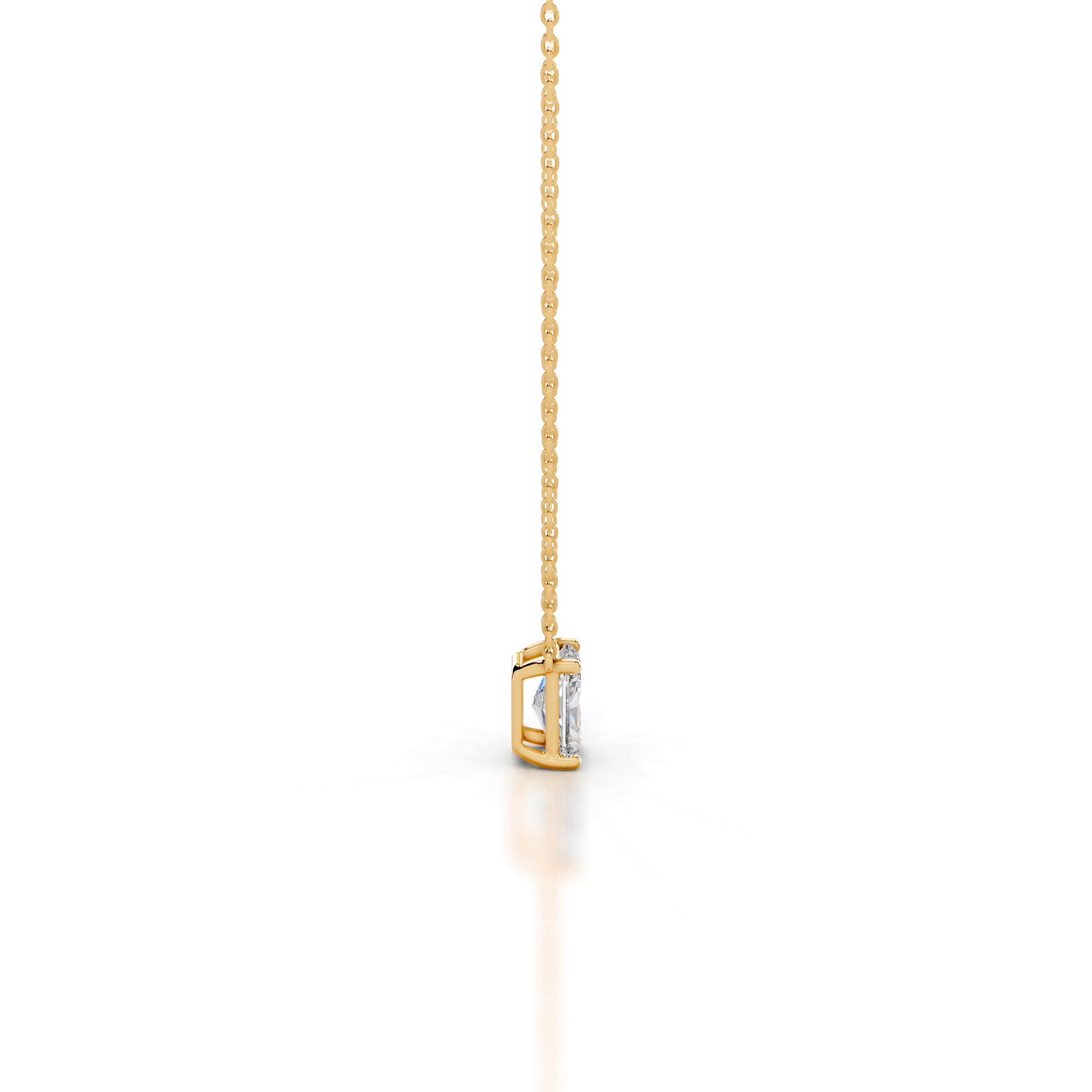 Mary Diamond Pendant - 18K Yellow Gold