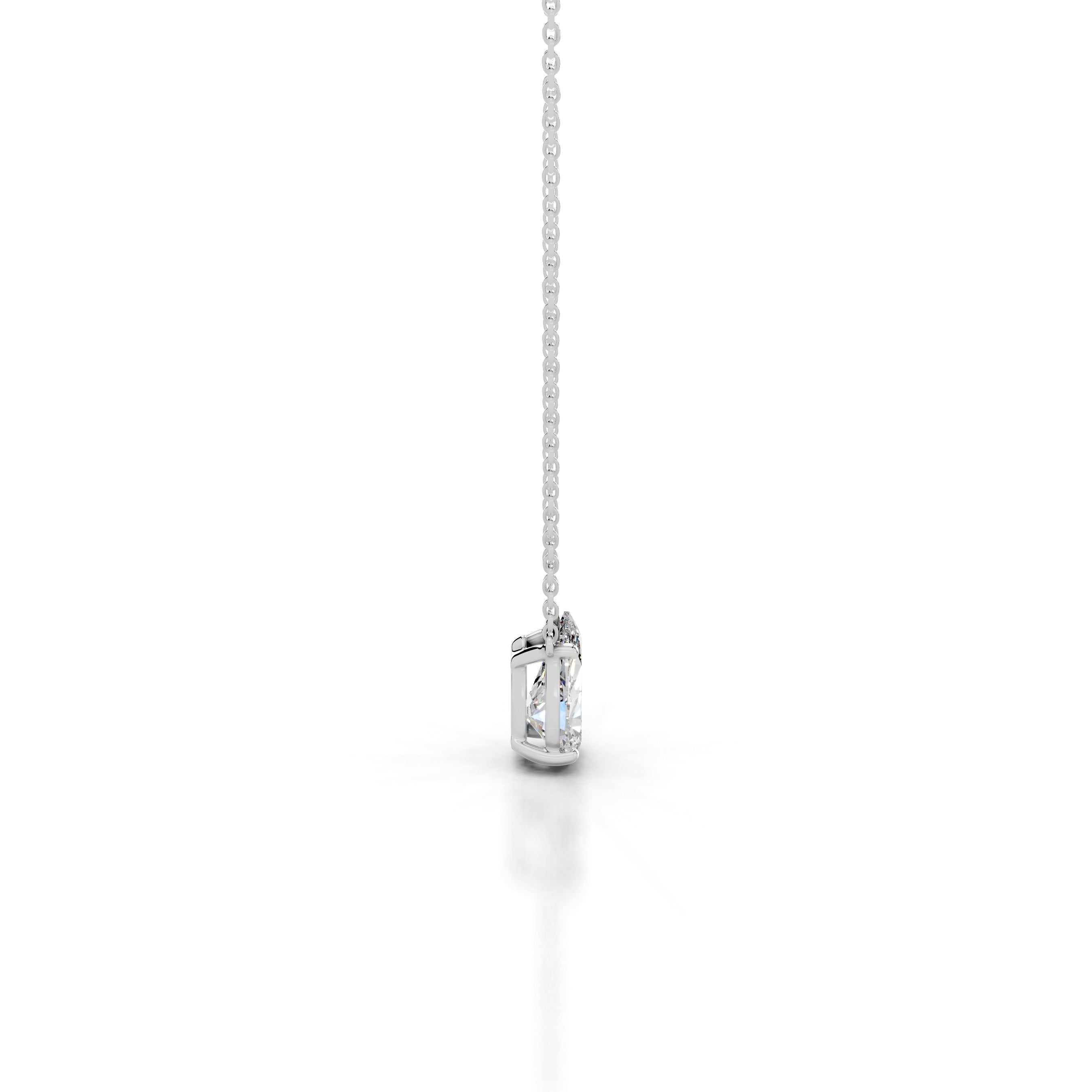 Mary Diamond Pendant - 14K White Gold