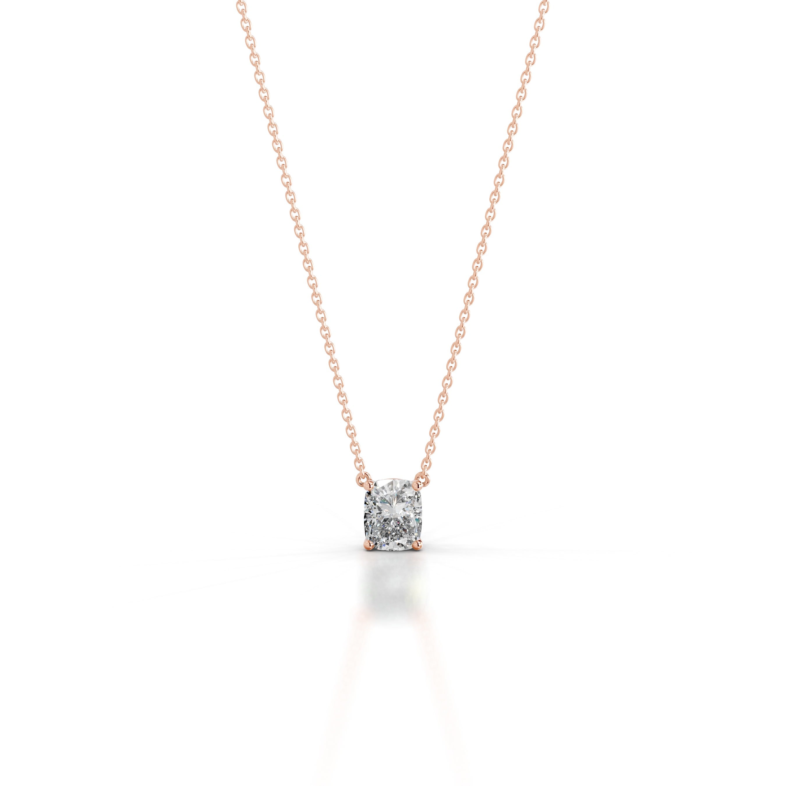 Mary Diamond Pendant - 14K Rose Gold