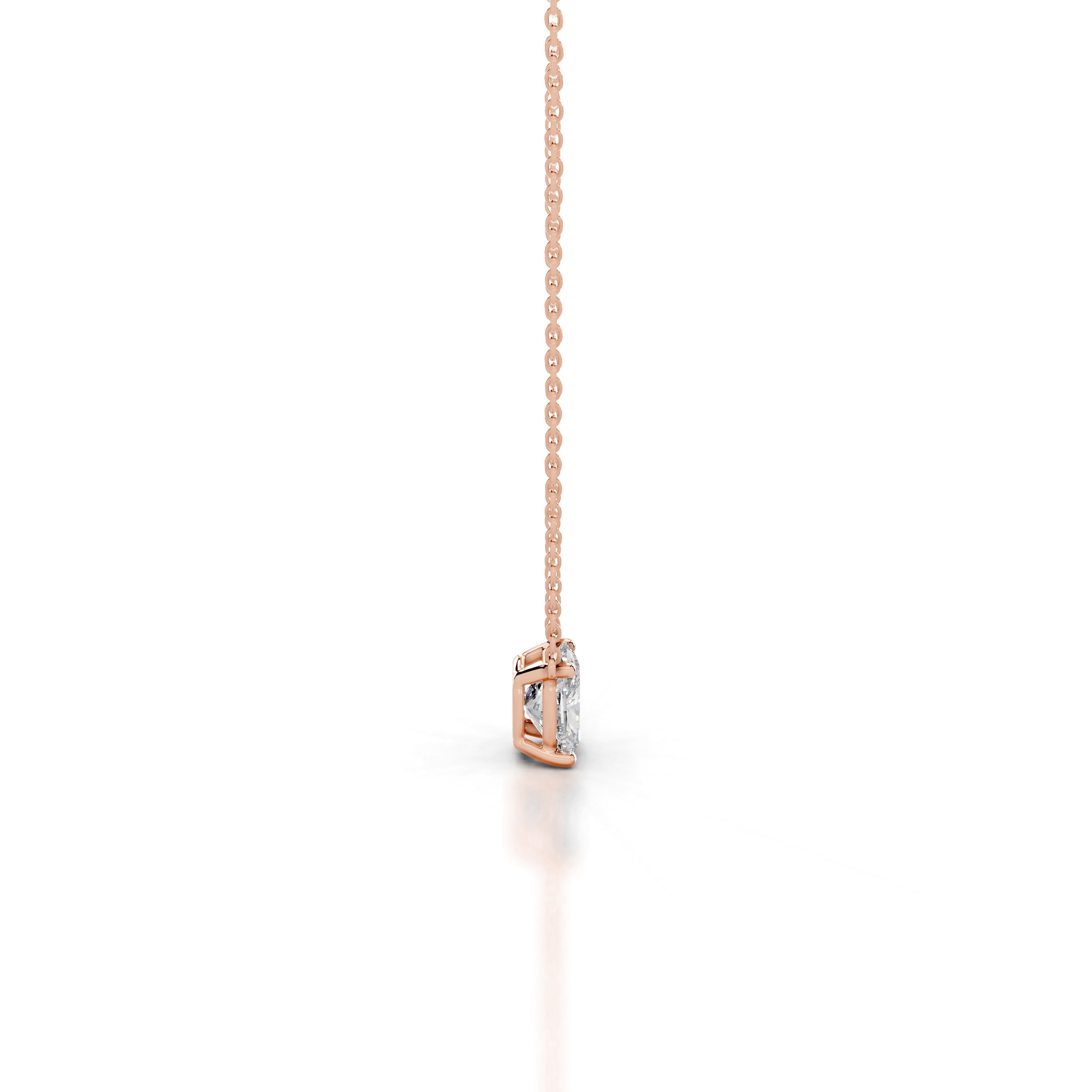 Mary Diamond Pendant - 14K Rose Gold