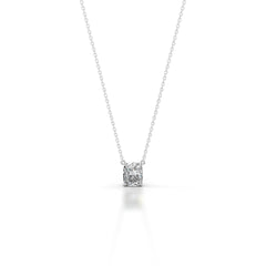 Mary Lab Grown Diamond Pendant - 18K White Gold