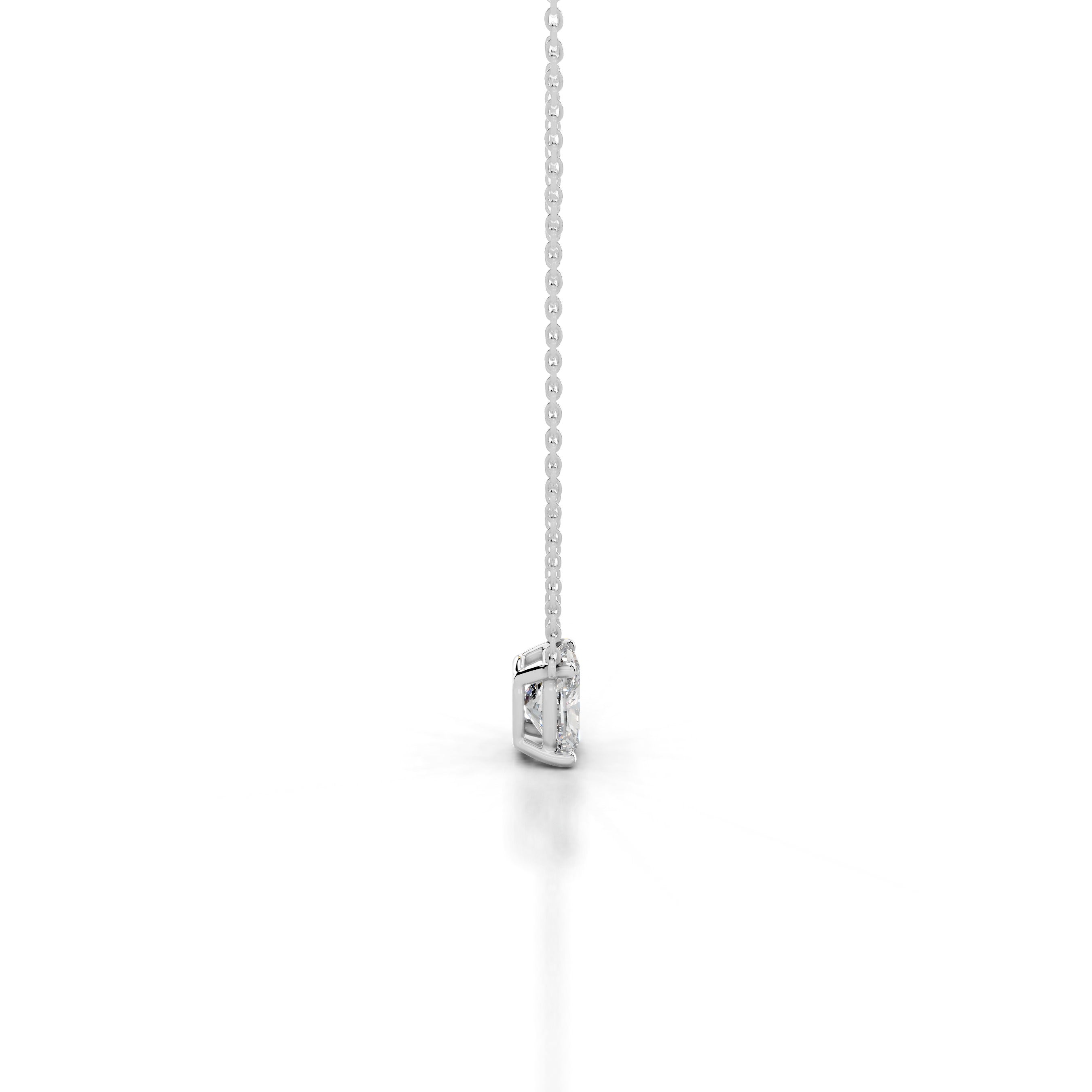 Mary Diamond Pendant - 14K White Gold