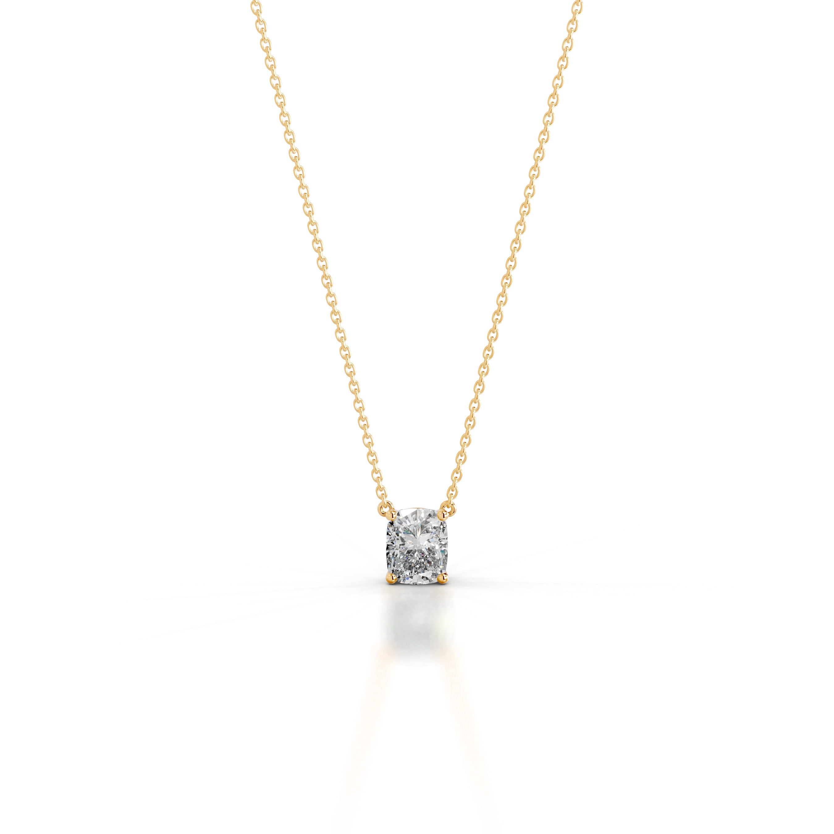 Mary Diamond Pendant - 18K Yellow Gold