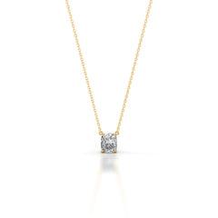 Mary Lab Grown Diamond Pendant - 18K Yellow Gold
