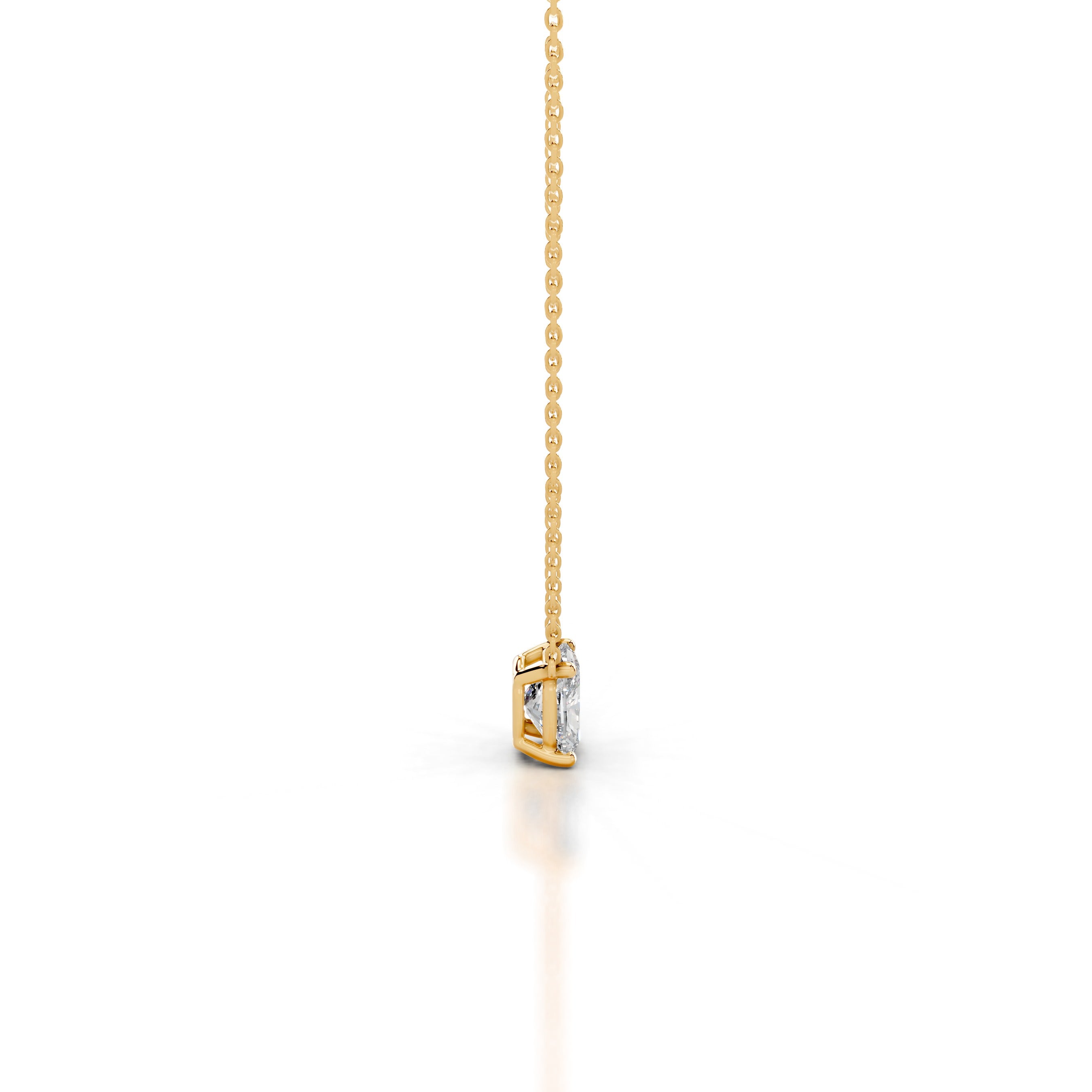 Mary Diamond Pendant - 18K Yellow Gold