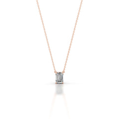 Mary Lab Grown Diamond Pendant - 14K Rose Gold