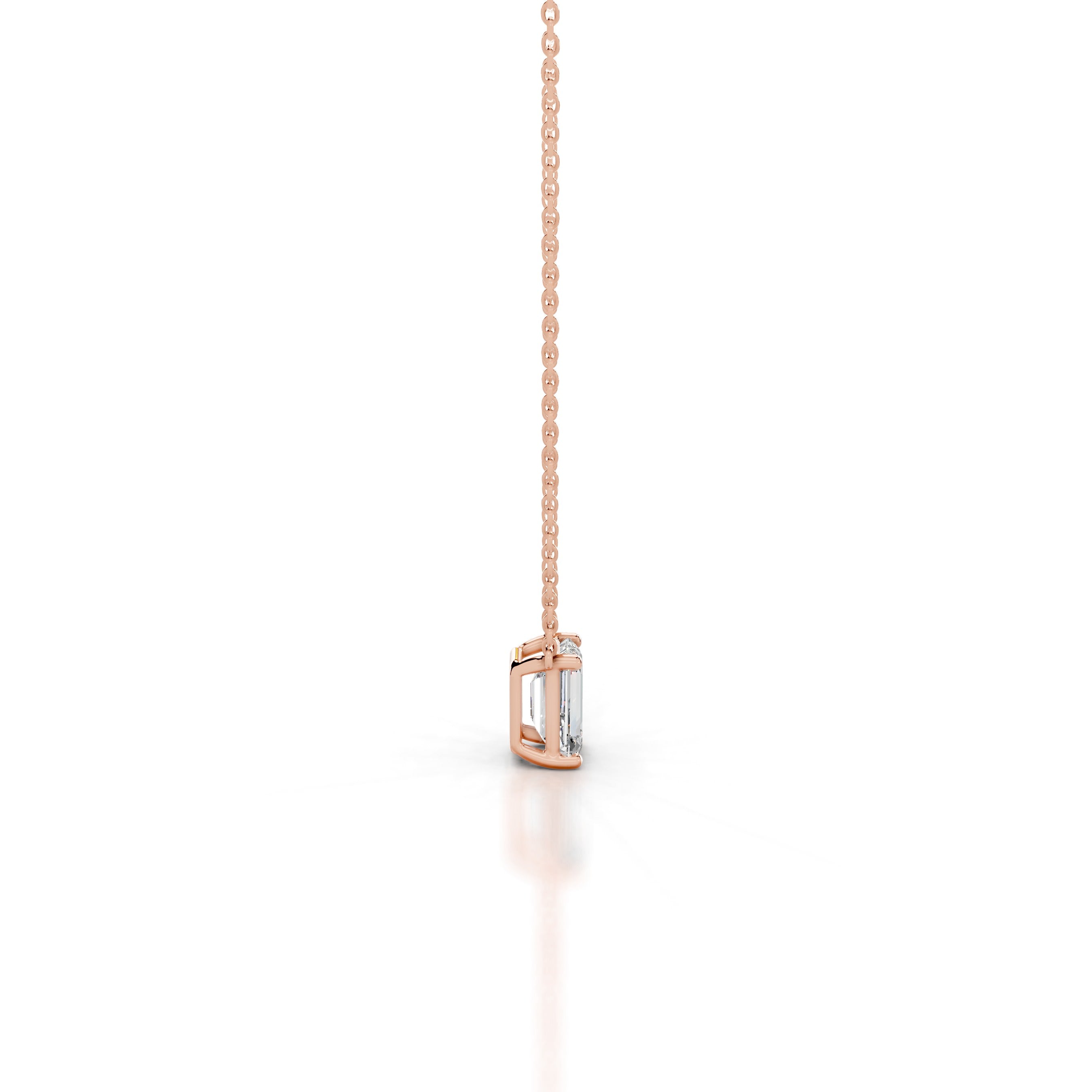 Mary Diamond Pendant - 14K Rose Gold