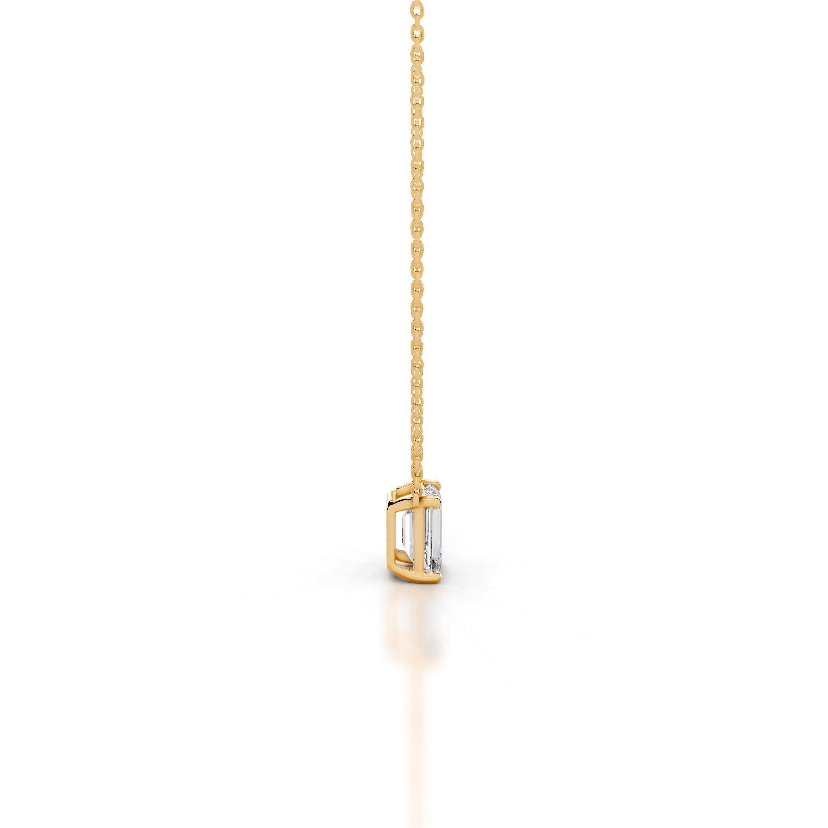 Mary Diamond Pendant - 18K Yellow Gold