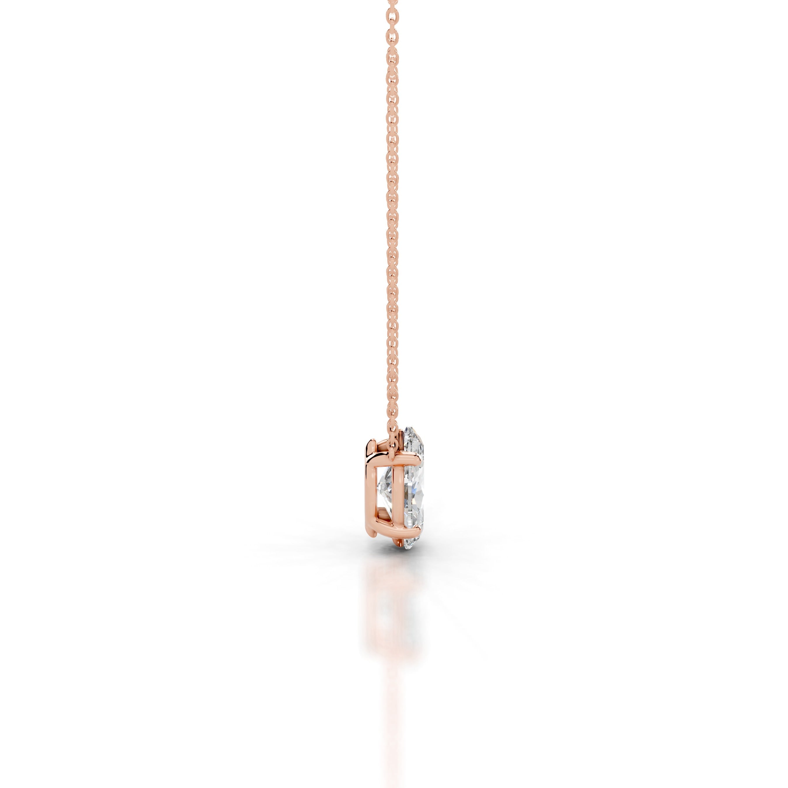 Mary Diamond Pendant - 14K Rose Gold