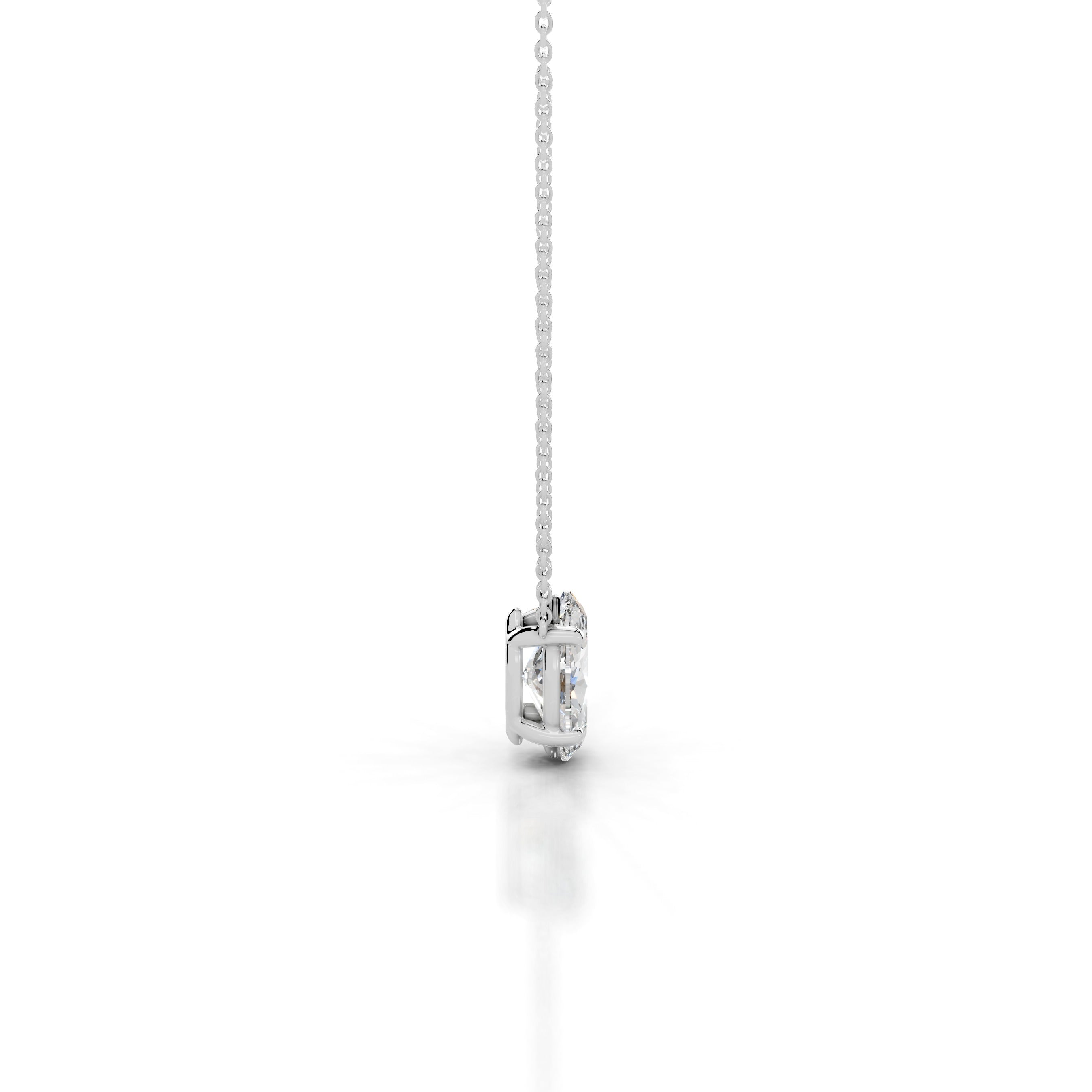 Mary Diamond Pendant - 18K White Gold