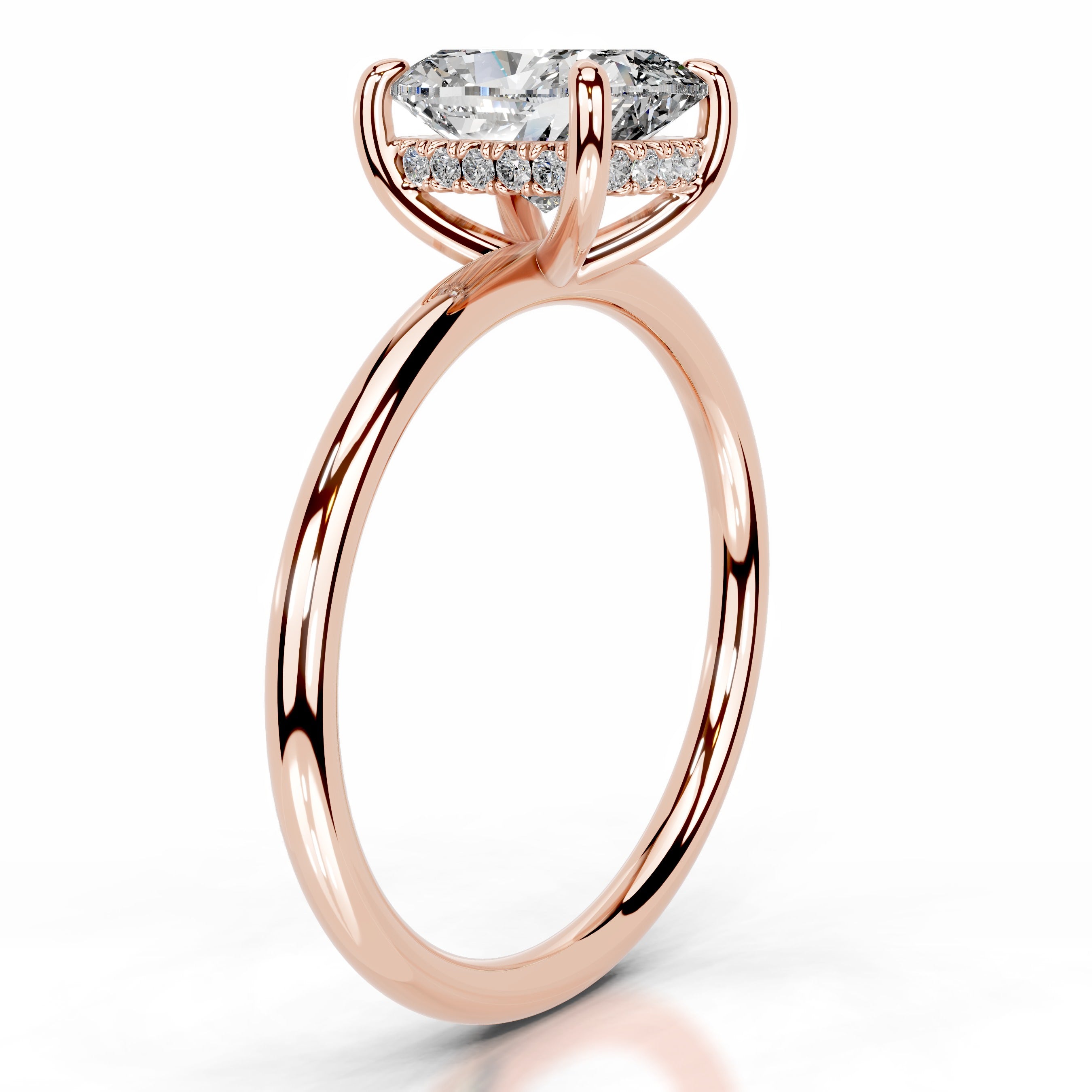 Willow Diamond Engagement Ring - 14K Rose Gold