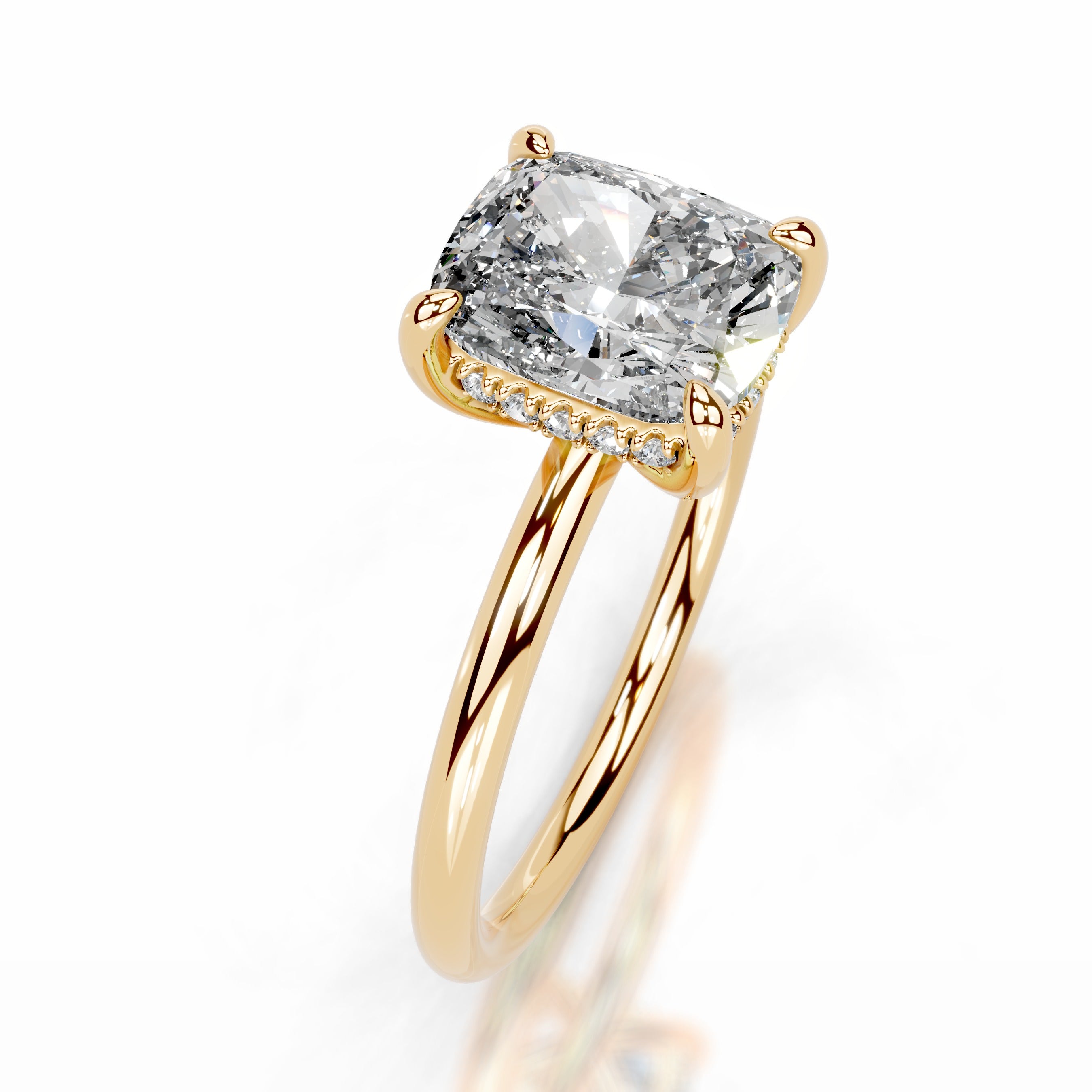 Willow Diamond Engagement Ring - 18K Yellow Gold