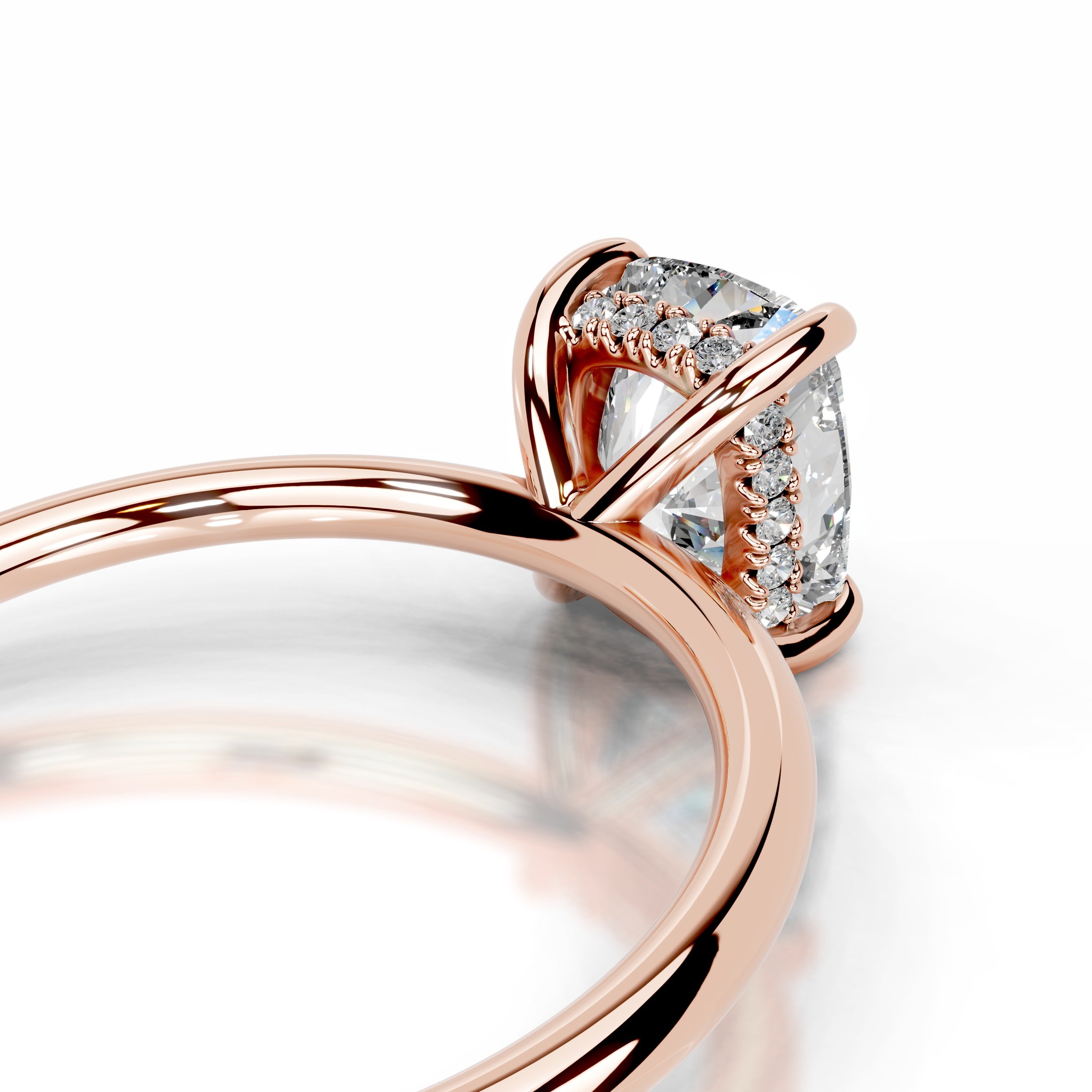 Willow Diamond Engagement Ring - 14K Rose Gold