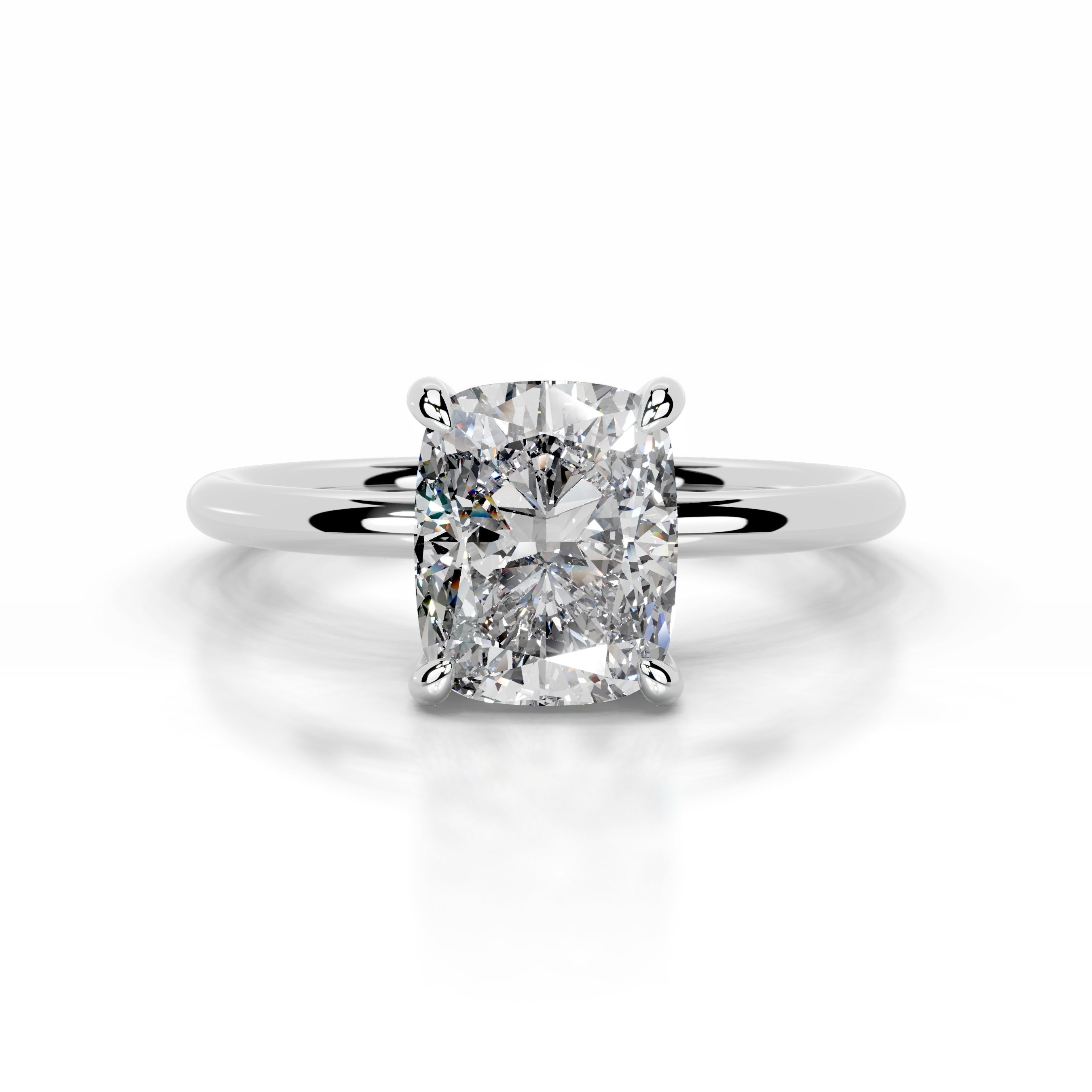 Willow Diamond Engagement Ring - 18K White Gold