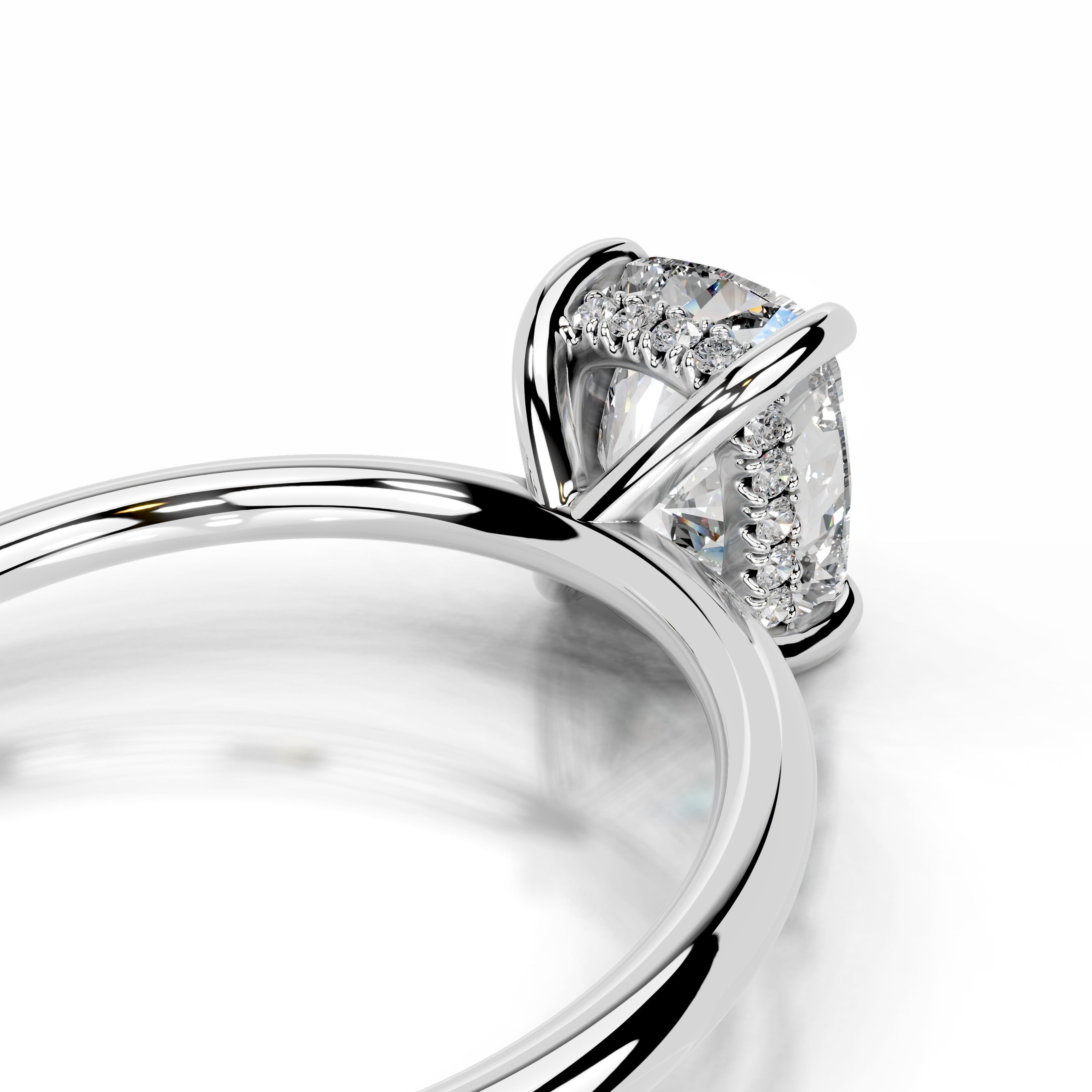 Willow Diamond Engagement Ring - 14K White Gold