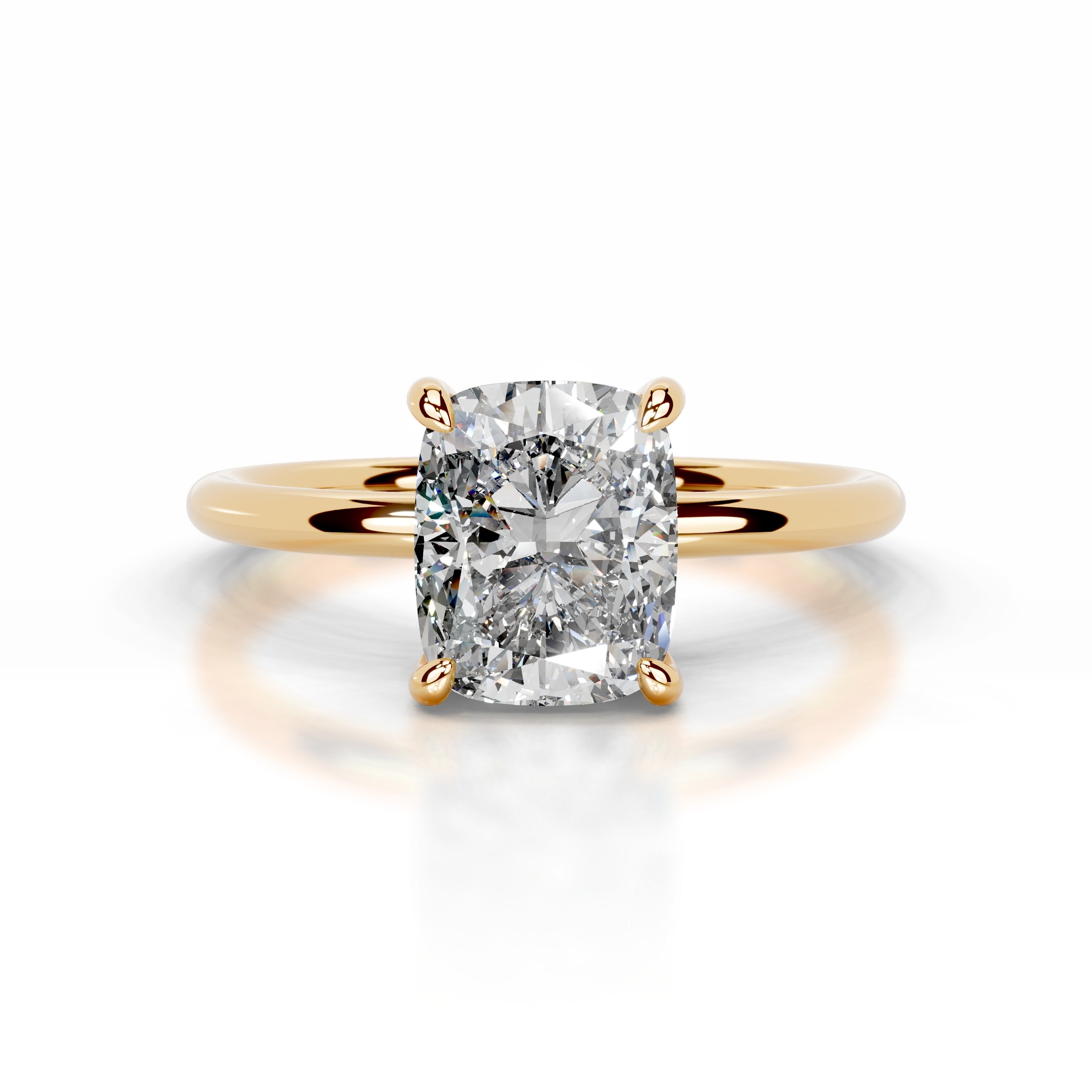 Willow Diamond Engagement Ring - 18K Yellow Gold