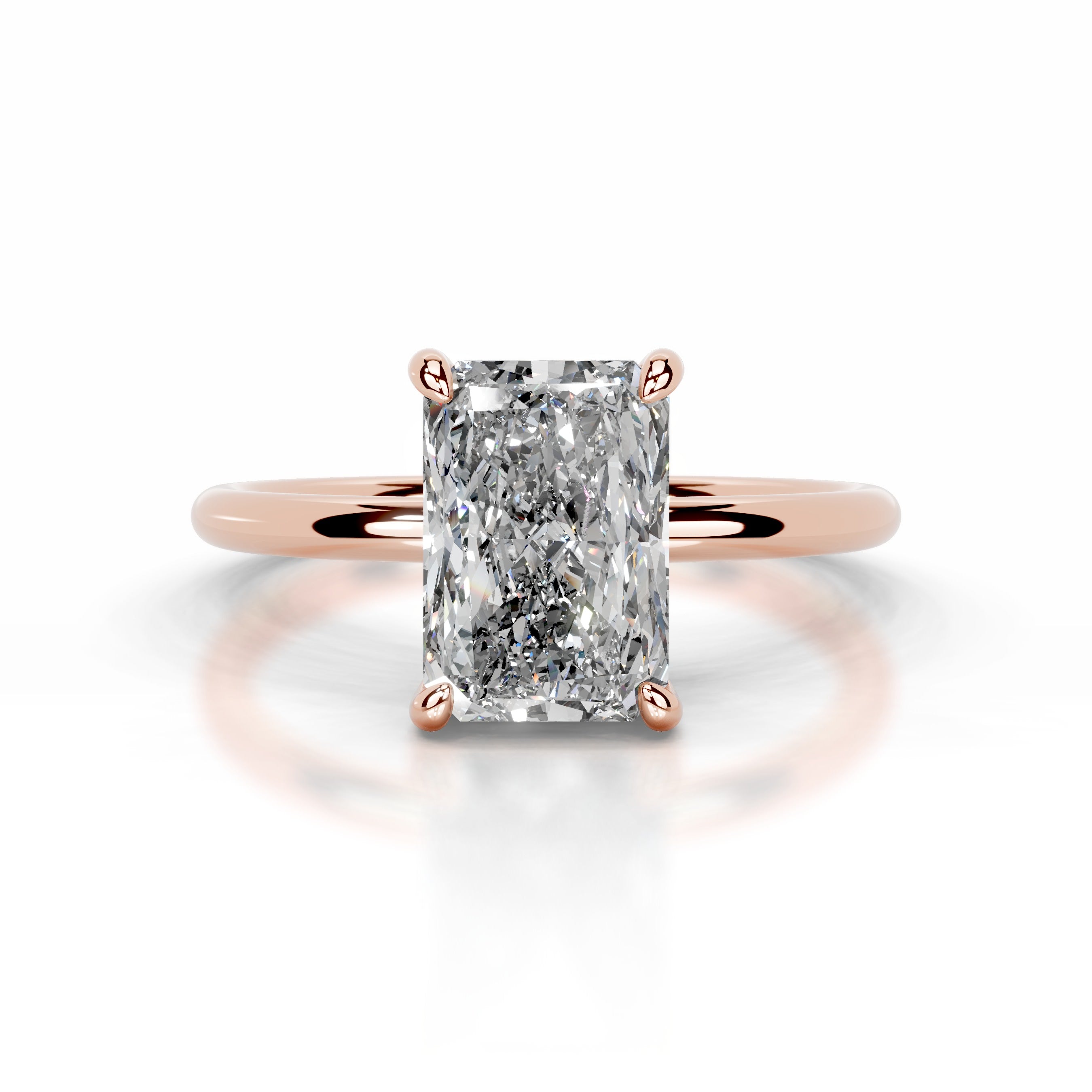 Willow Diamond Engagement Ring - 14K Rose Gold