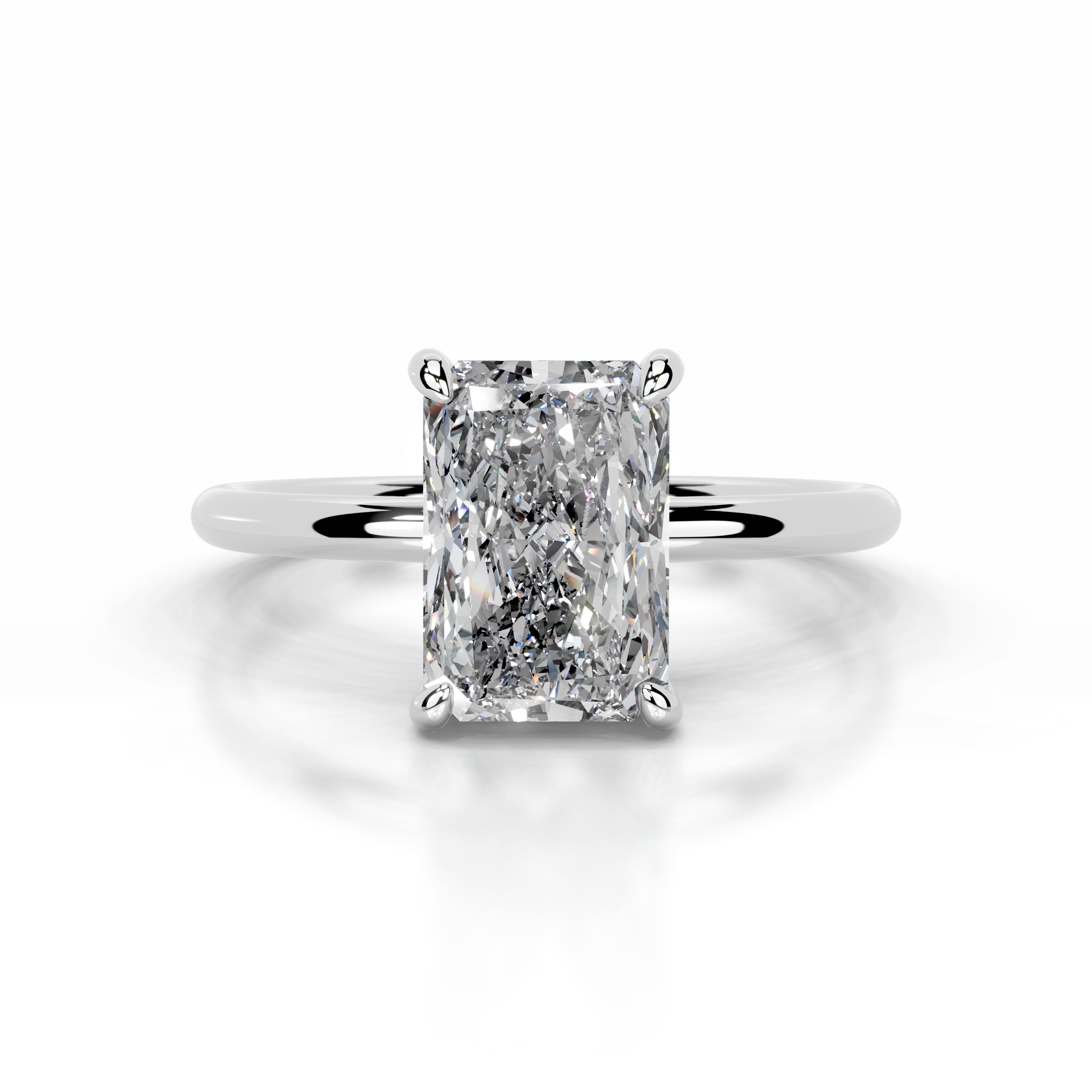 Willow Diamond Engagement Ring - 14K White Gold