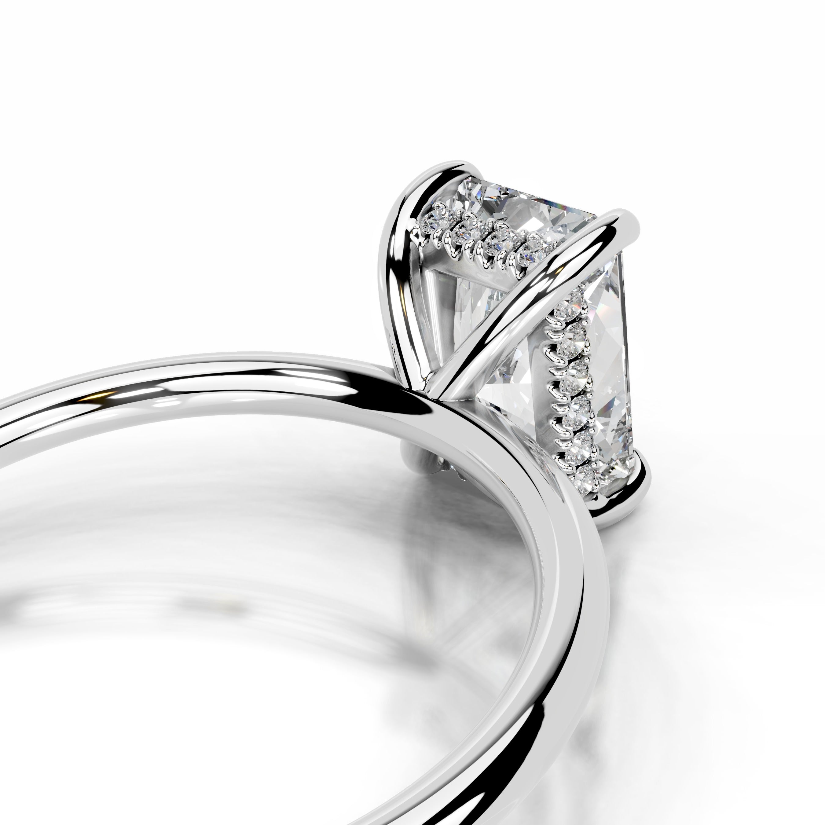 Willow Diamond Engagement Ring - 14K White Gold