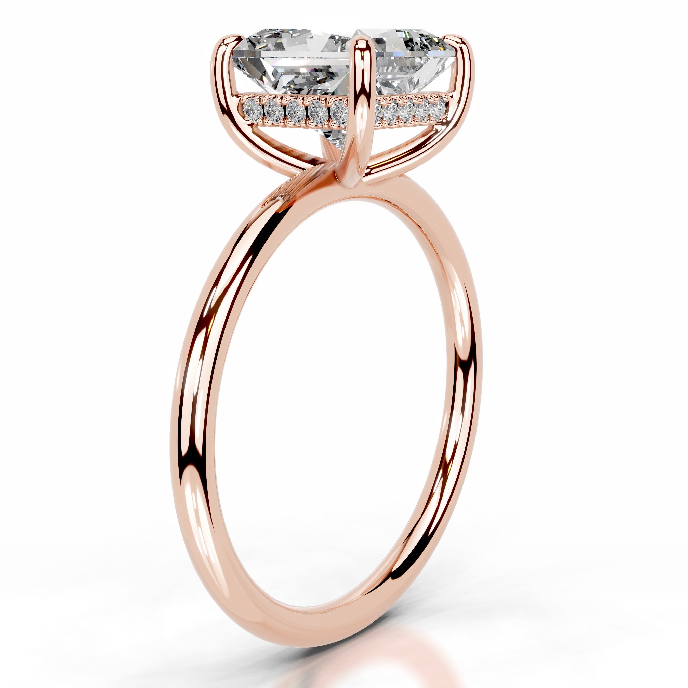 Willow Diamond Engagement Ring - 14K Rose Gold