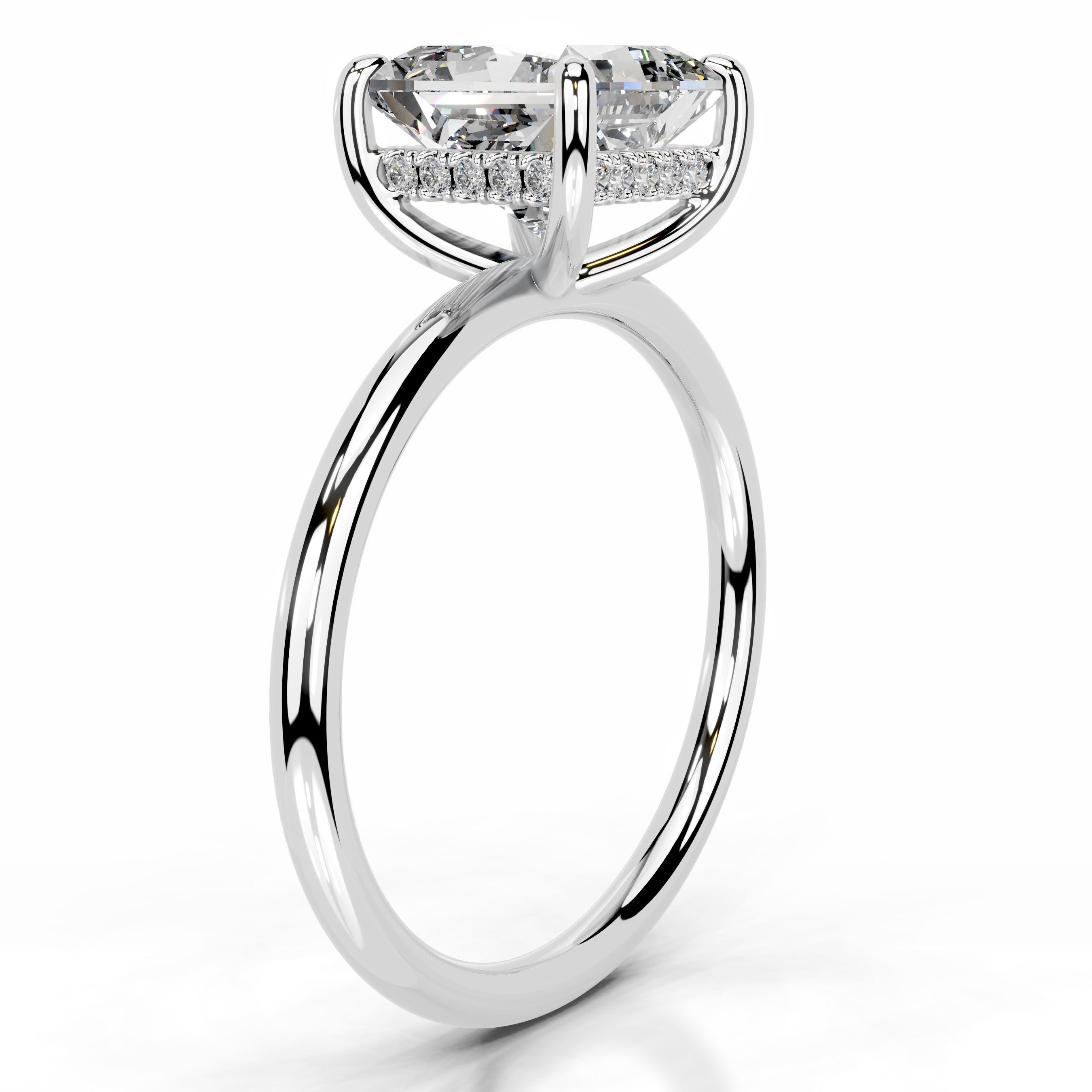 Willow Diamond Engagement Ring - 14K White Gold